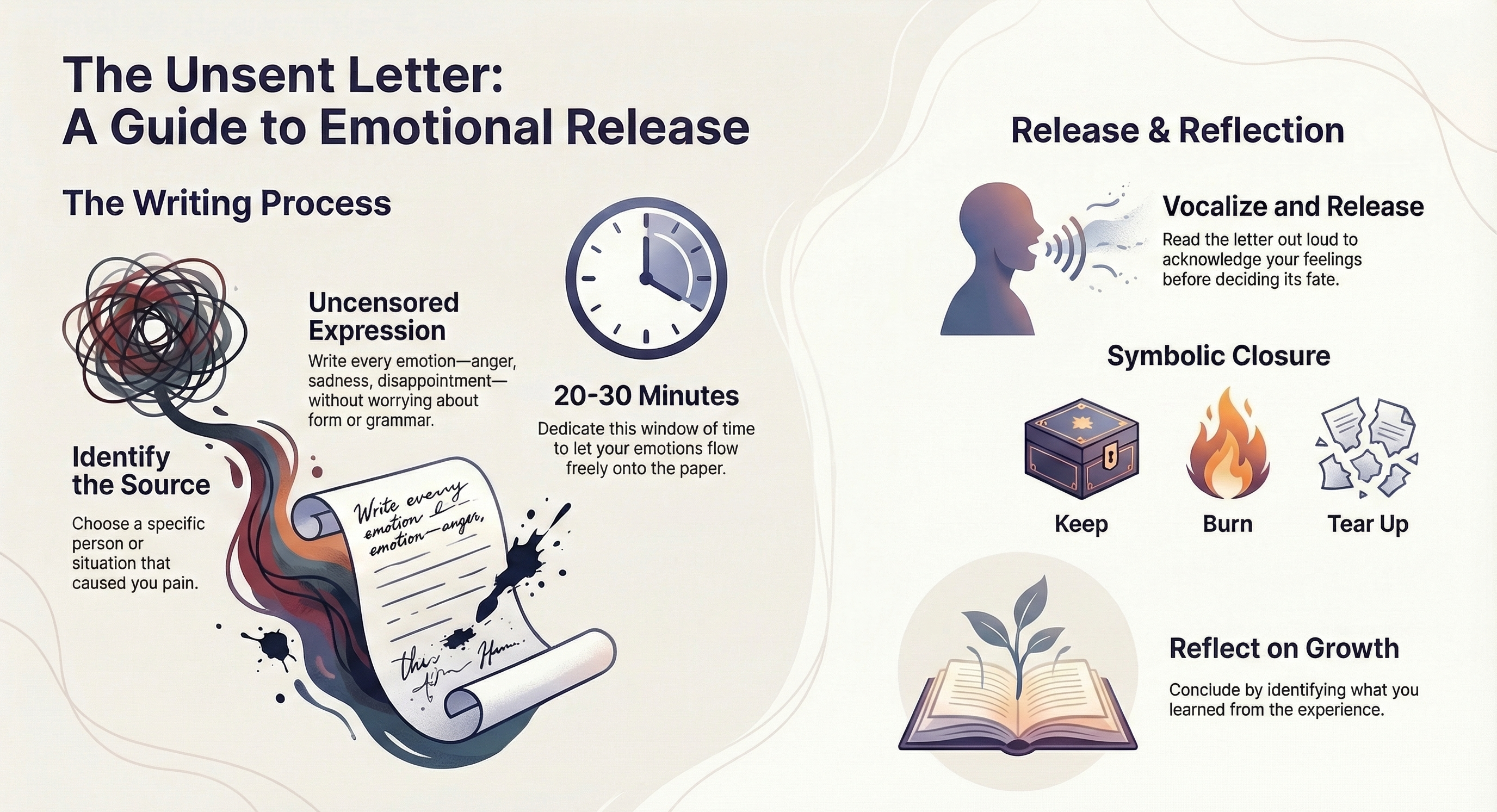 The Unsent Letter - Infographic