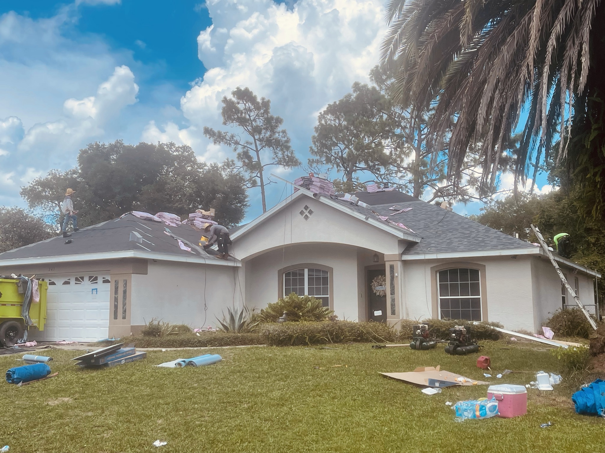 Shingle Roofing project: Poolside Shingle Roof Replacement in Tampa Bay Area by Element Roofing Solutions