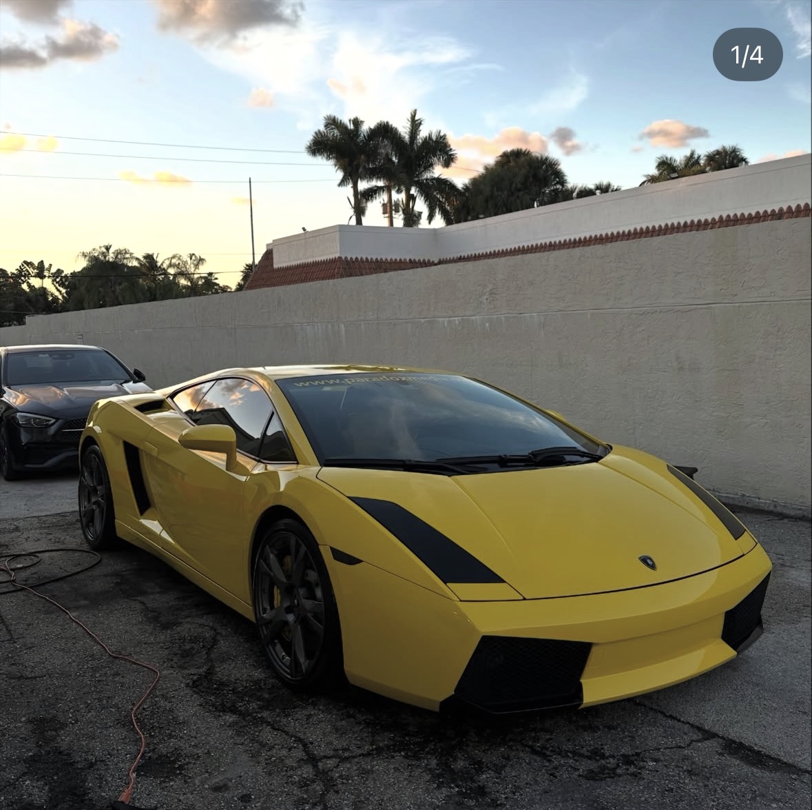 Yellow Lamborghini Gallardo Detailing