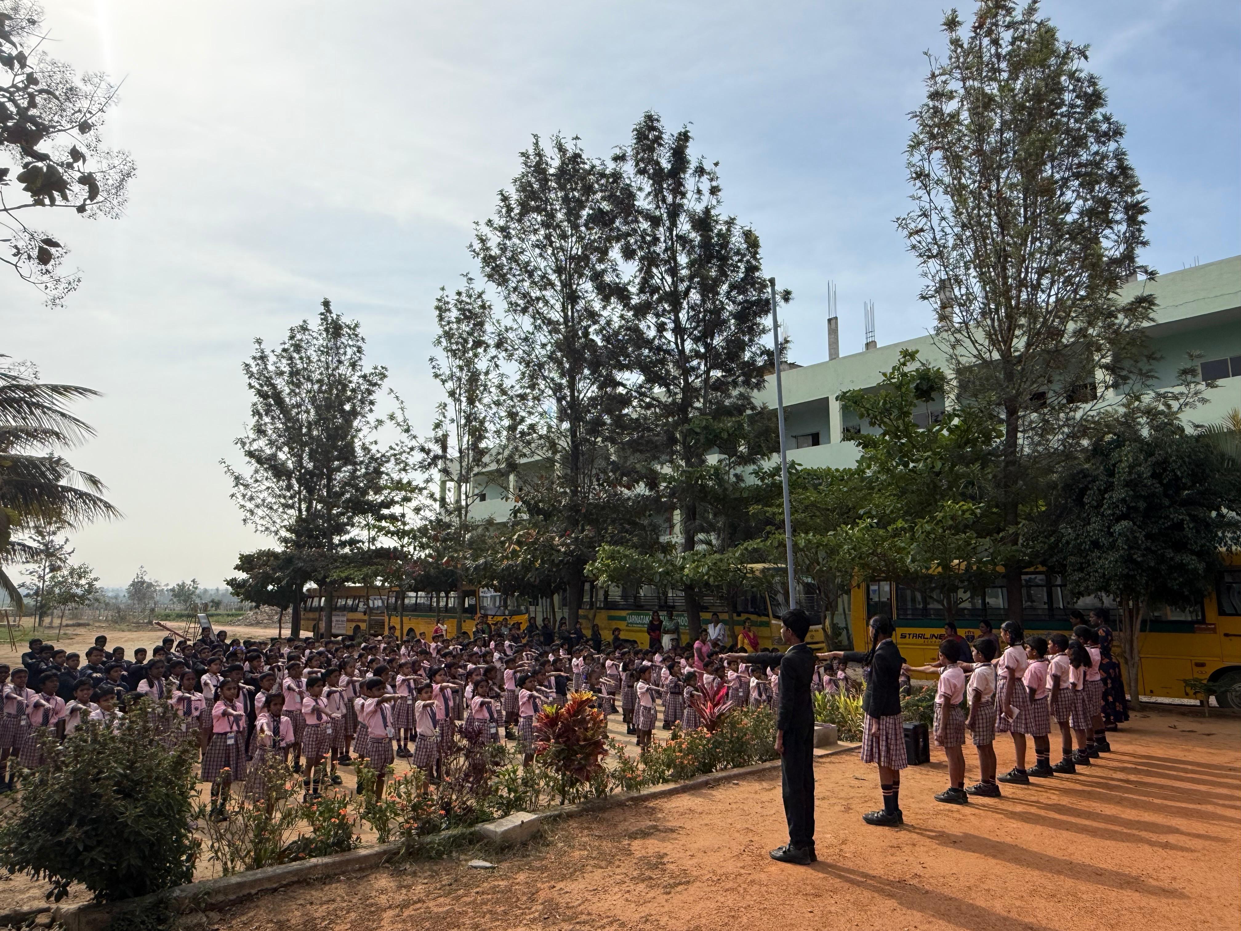 School pledge — daily assembly