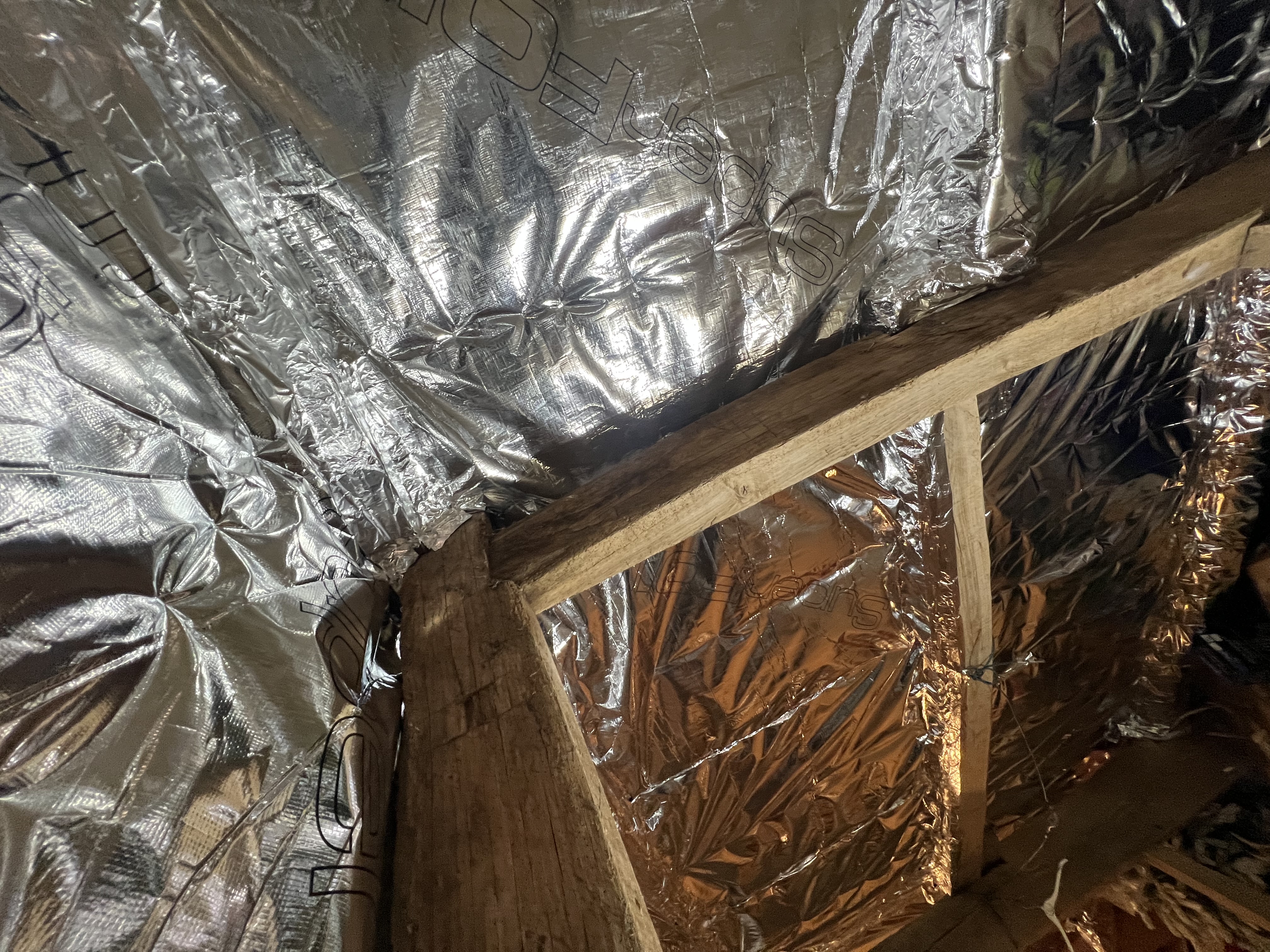 Completed insulation work