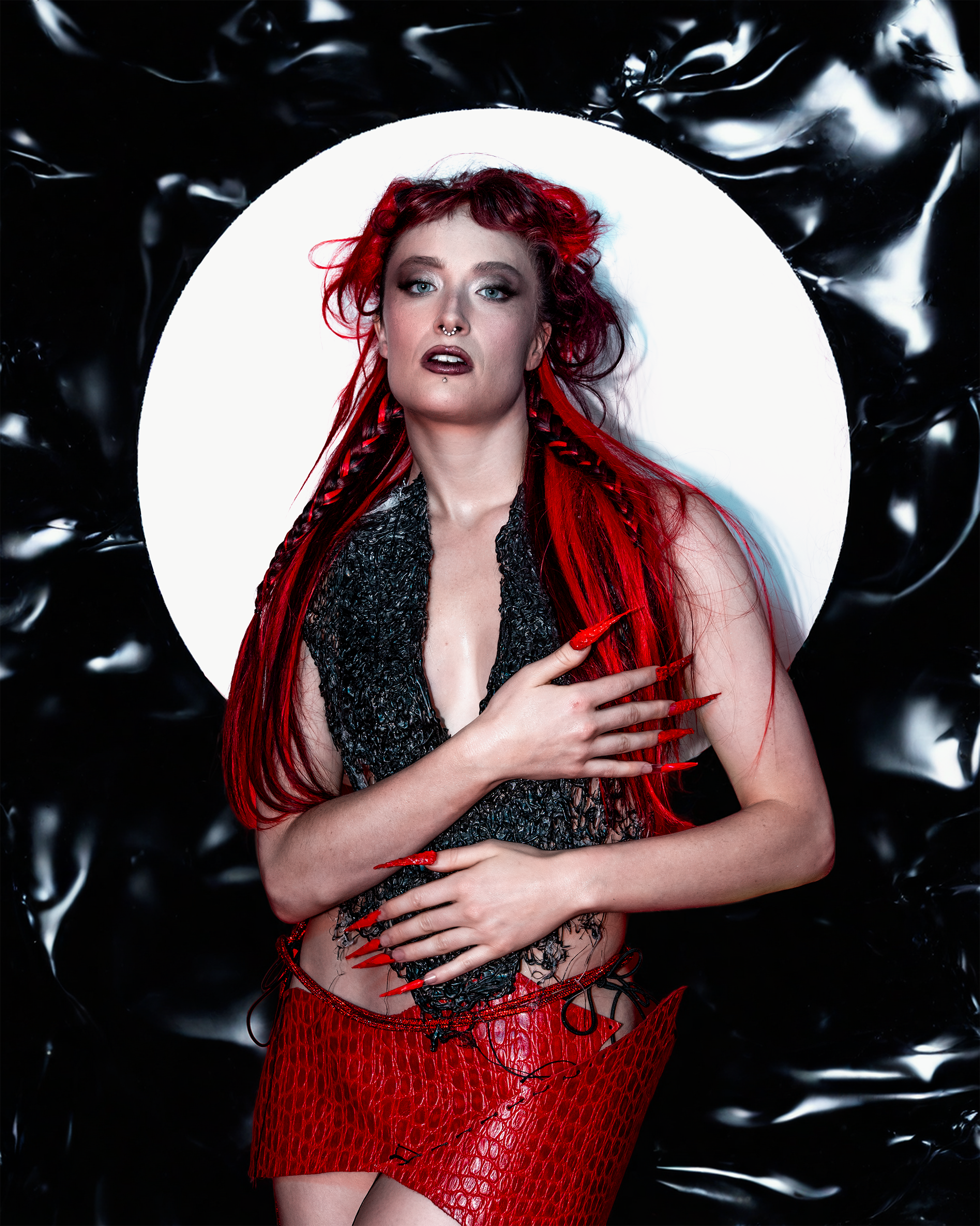 Self-Directed · Total Design — Crimson Halo · frame 02 · Lloyd Galbraith