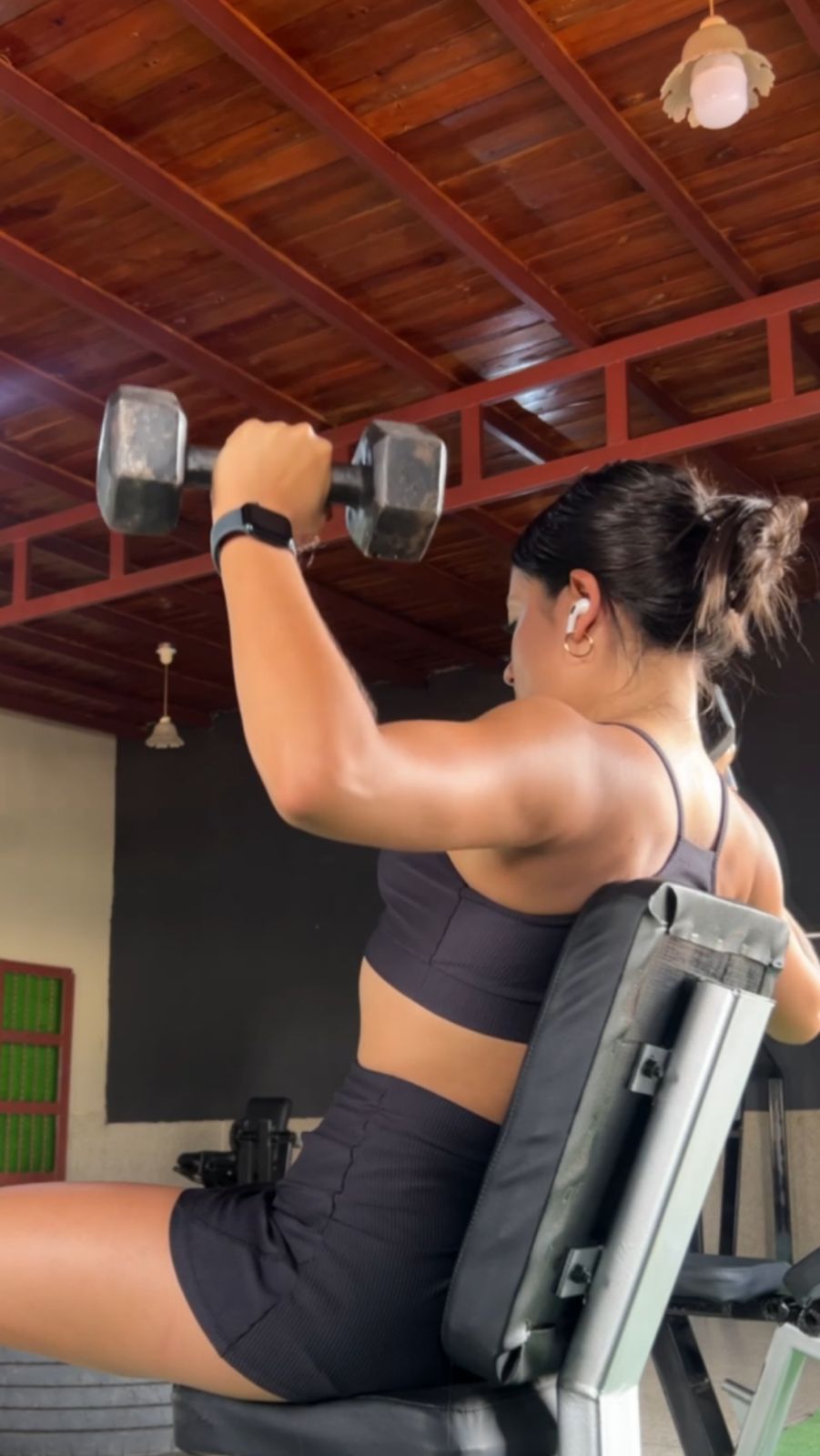 Gabriela Carrillo entrenando
