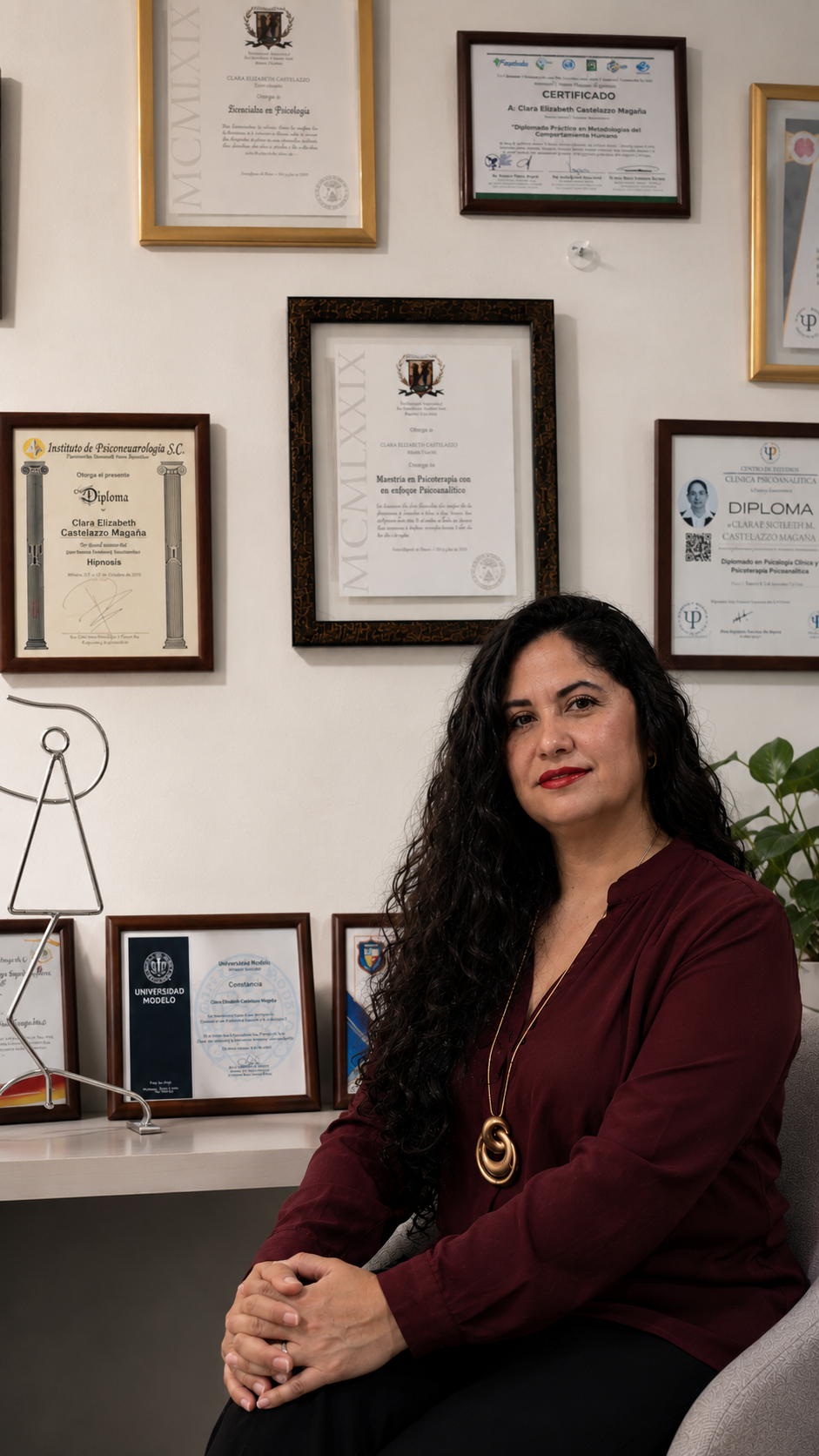 Clara Castelazzo en su consulta