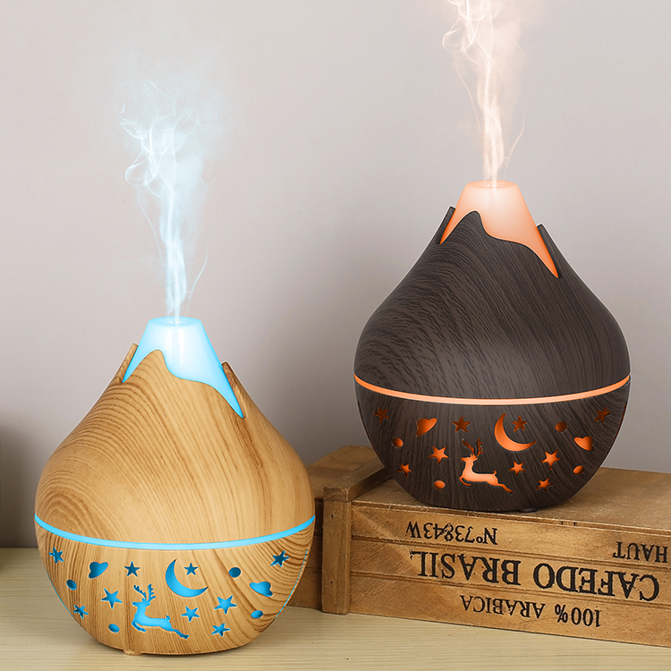 Mini Hollow Air Humidifier Aroma Diffuser Portable Ultrasonic air Humidifier Smart Mist Humidifier Purifier Usb