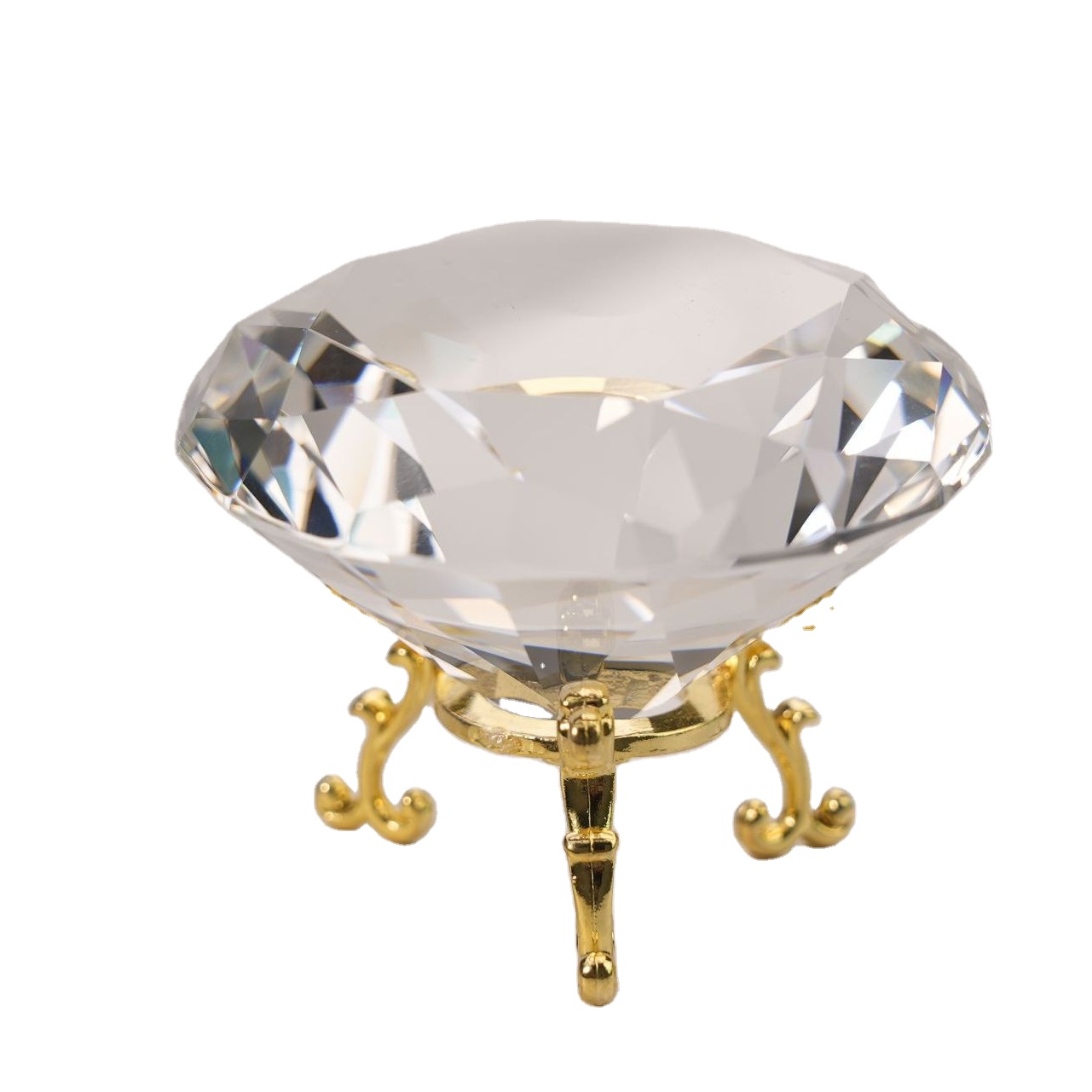  Luxury 60mm Crystal Diamond Paperweight UV Printed Wedding Favor Centerpieces for Christmas Thanksgiving Gift Decoration