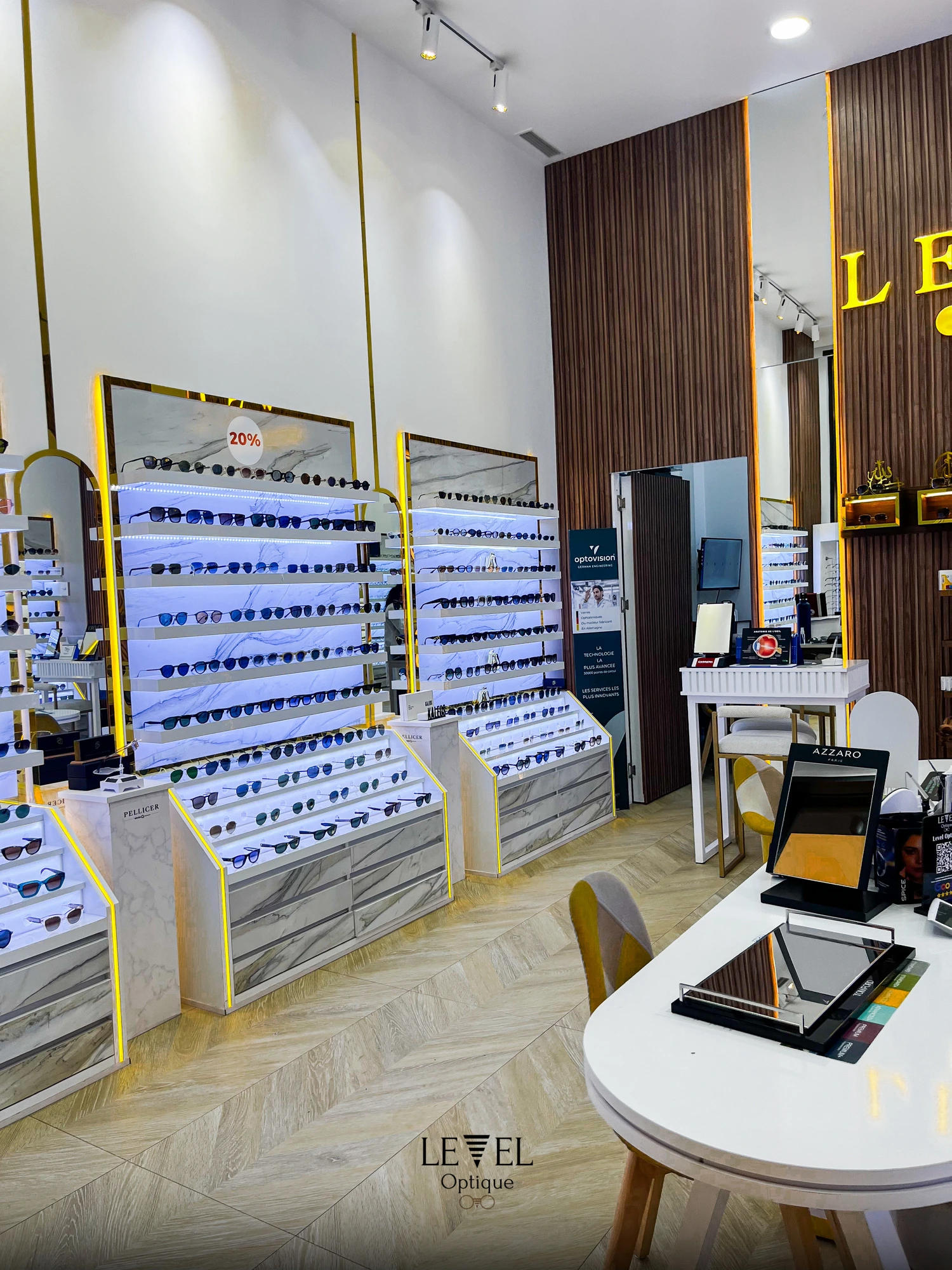Sélection de montures optiques premium — Level Optique Rabat