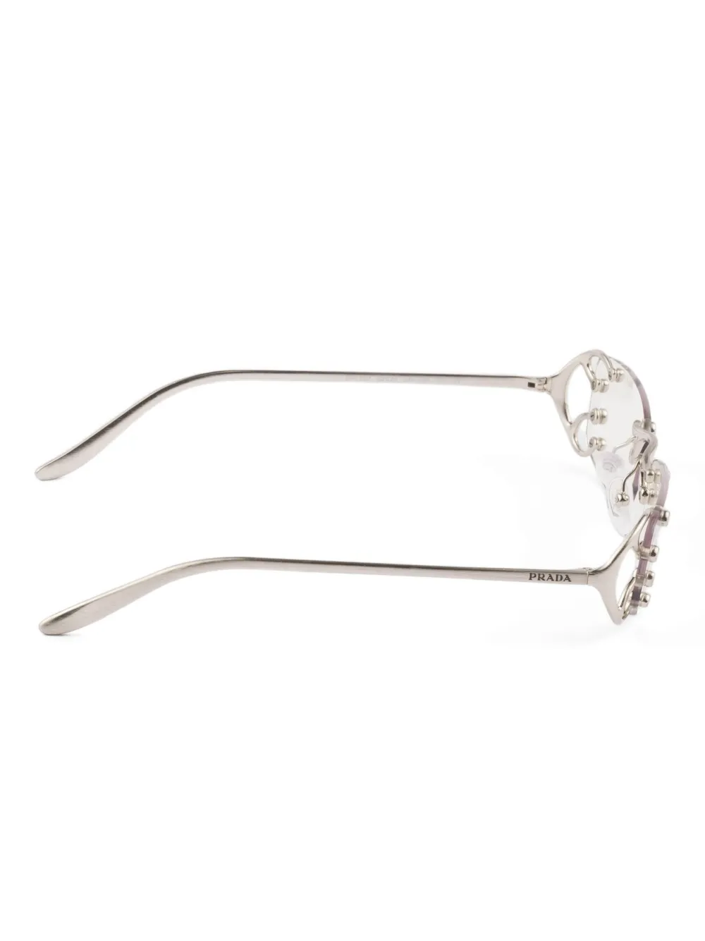Prada Runway Embellished Rimless Sunglasses 3