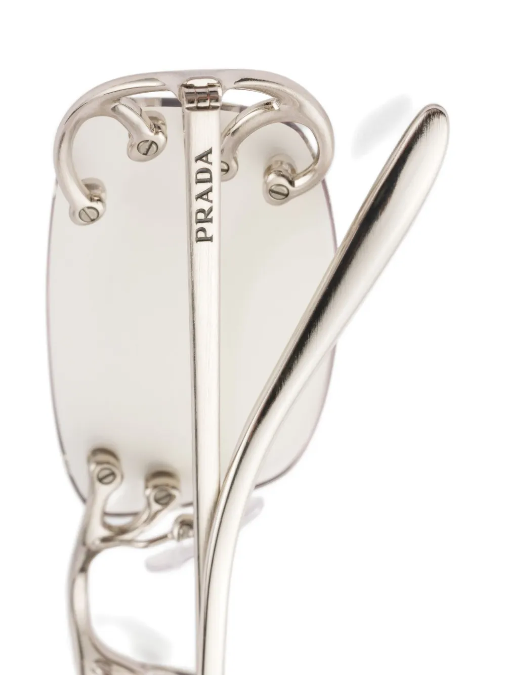 Prada Runway Embellished Rimless Sunglasses 4