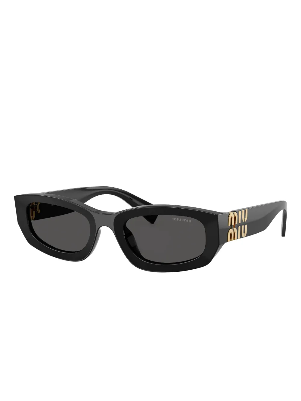 Miu Miu Geometric-Frame Logo-Detail Sunglasses 2