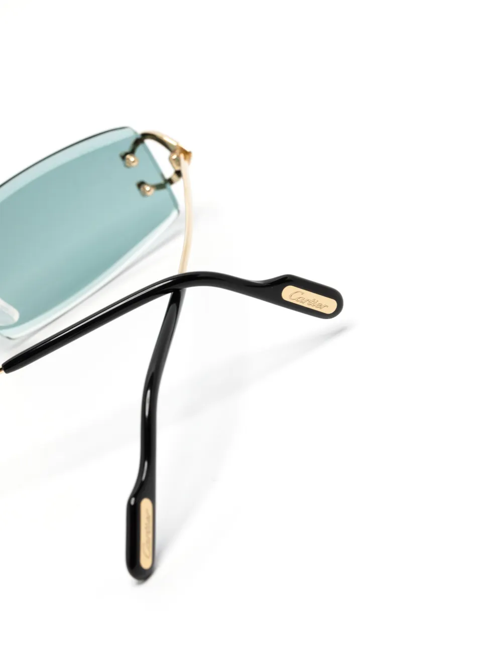 Cartier Signature C de Cartier Rectangle-Frame Sunglasses 3