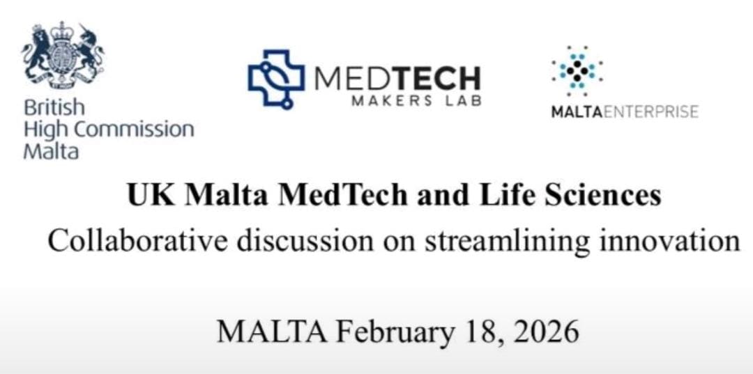 UK Malta MedTech and Life Sciences Event Banner