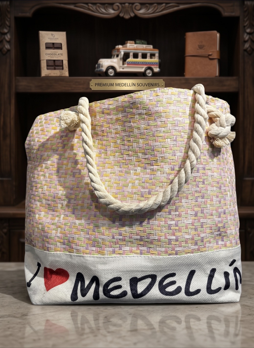Bolso playero "I ❤ Medellin"