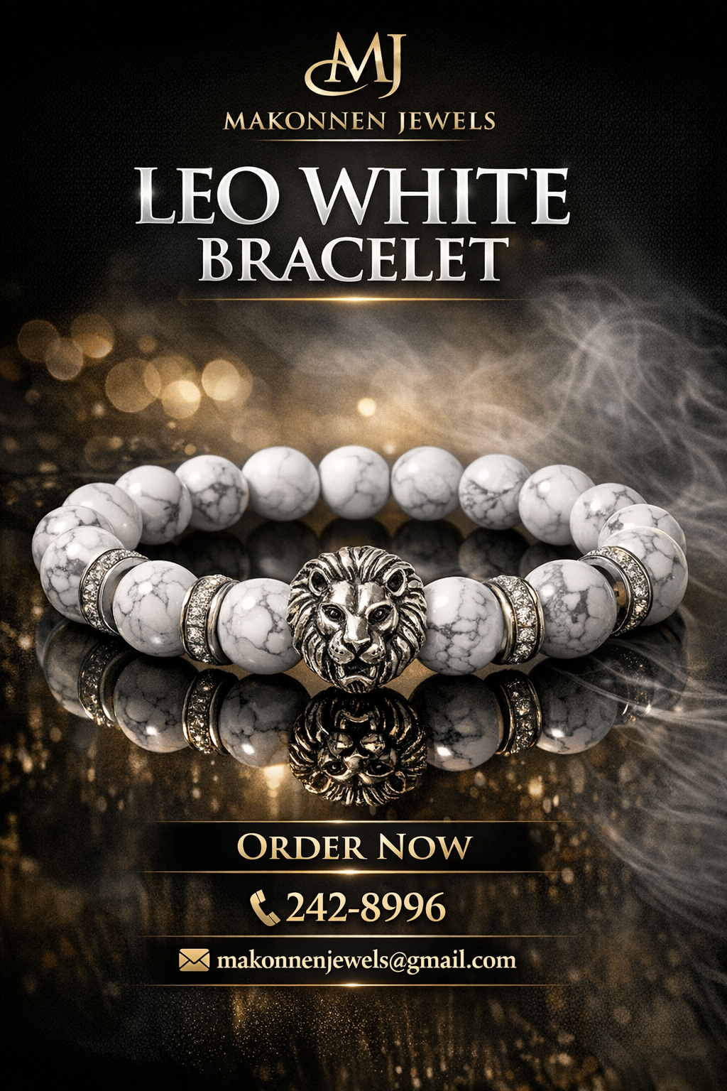Leo White Bracelet