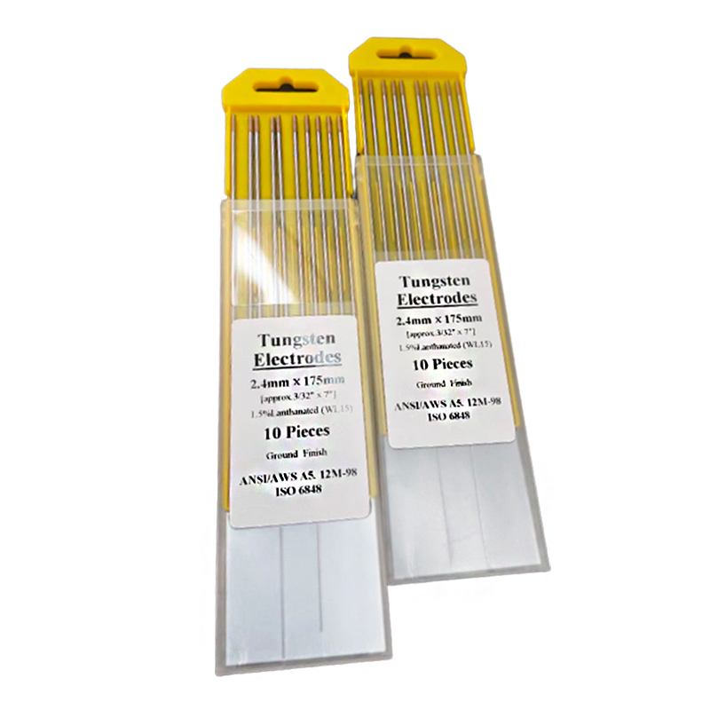 TIG Tungsten 1.5% Lanthanated Gold 3/32" (2.4mm) 10pk