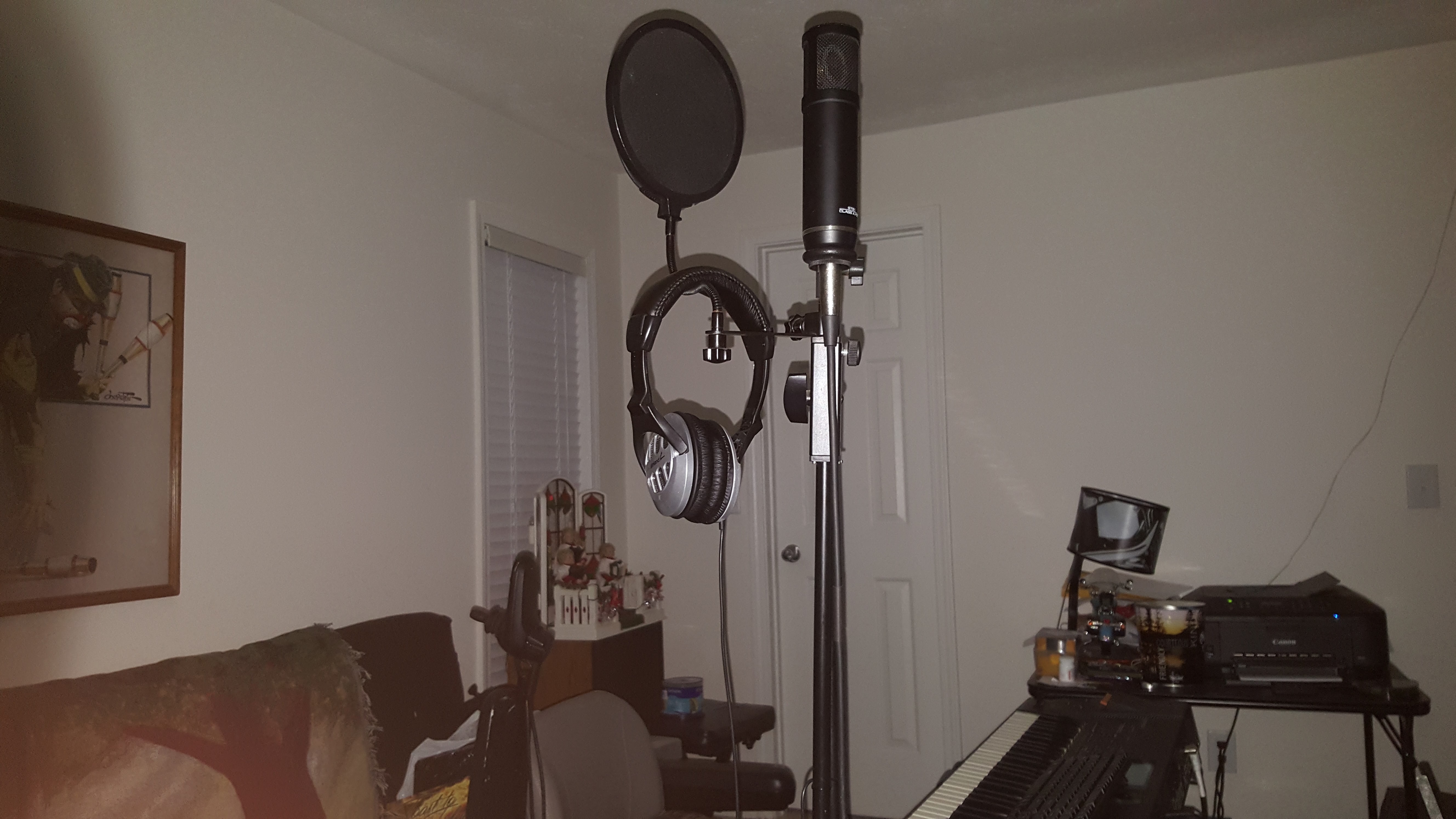 Mic and headphones