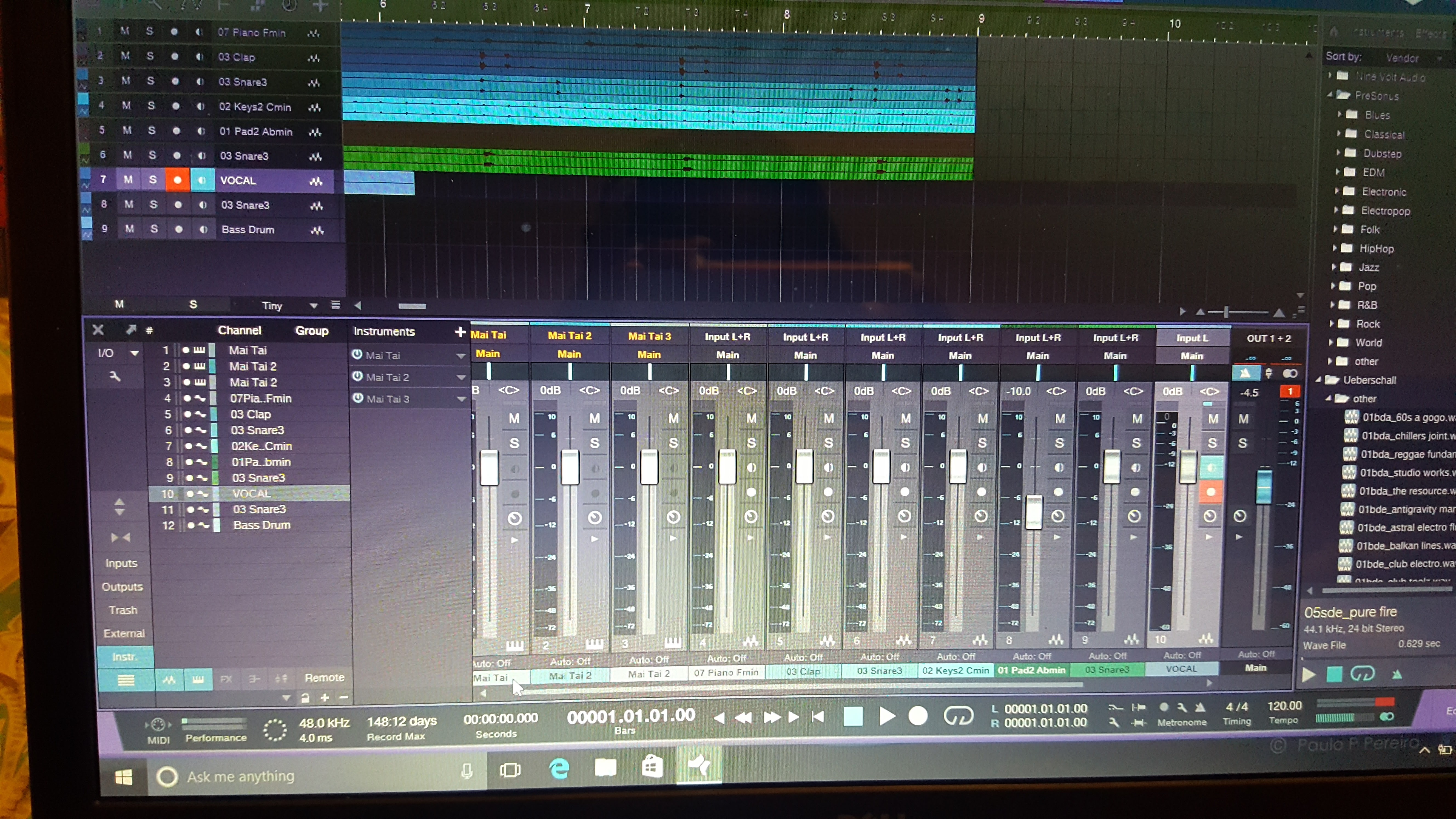 DAW session