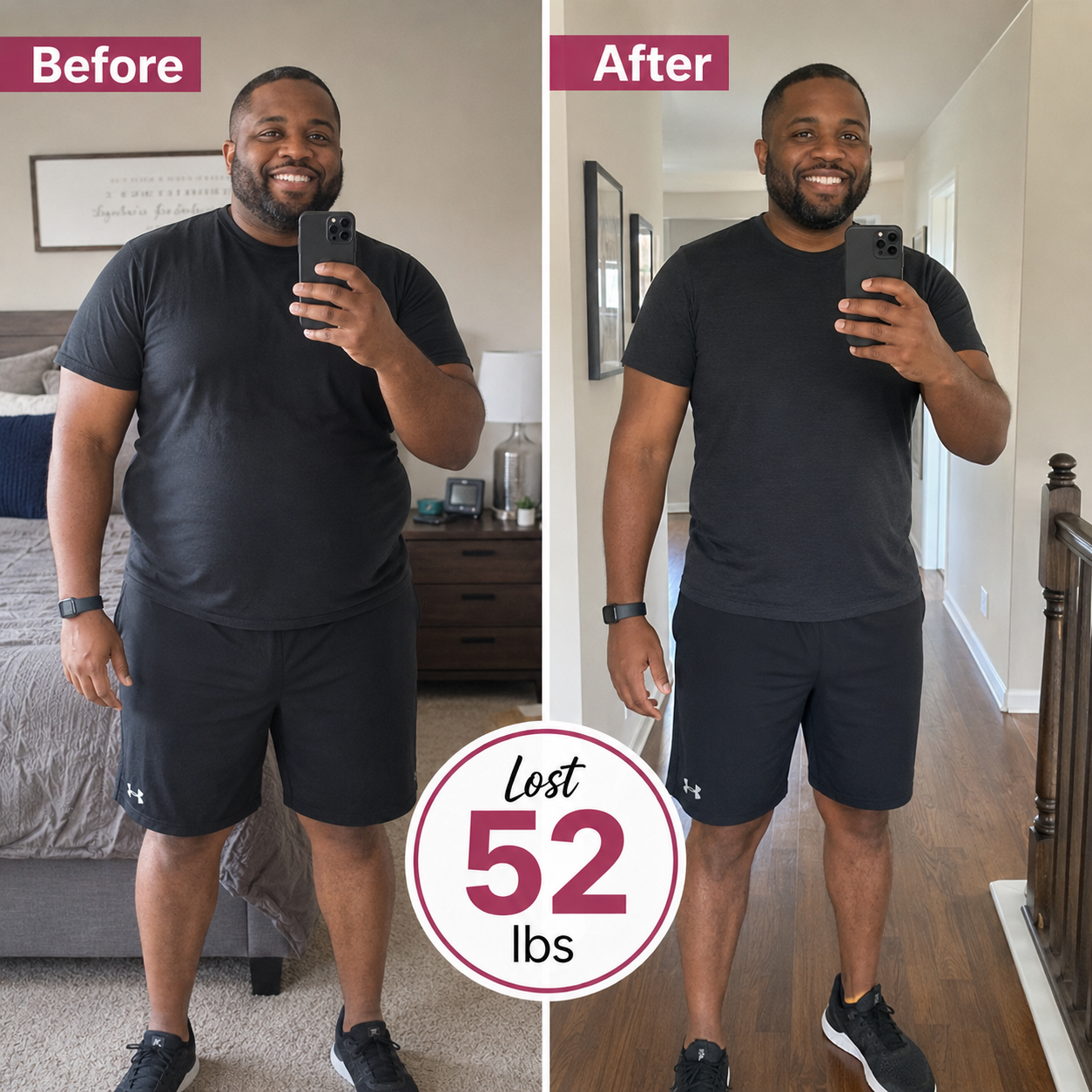 Illustrative weight-loss progress example 5