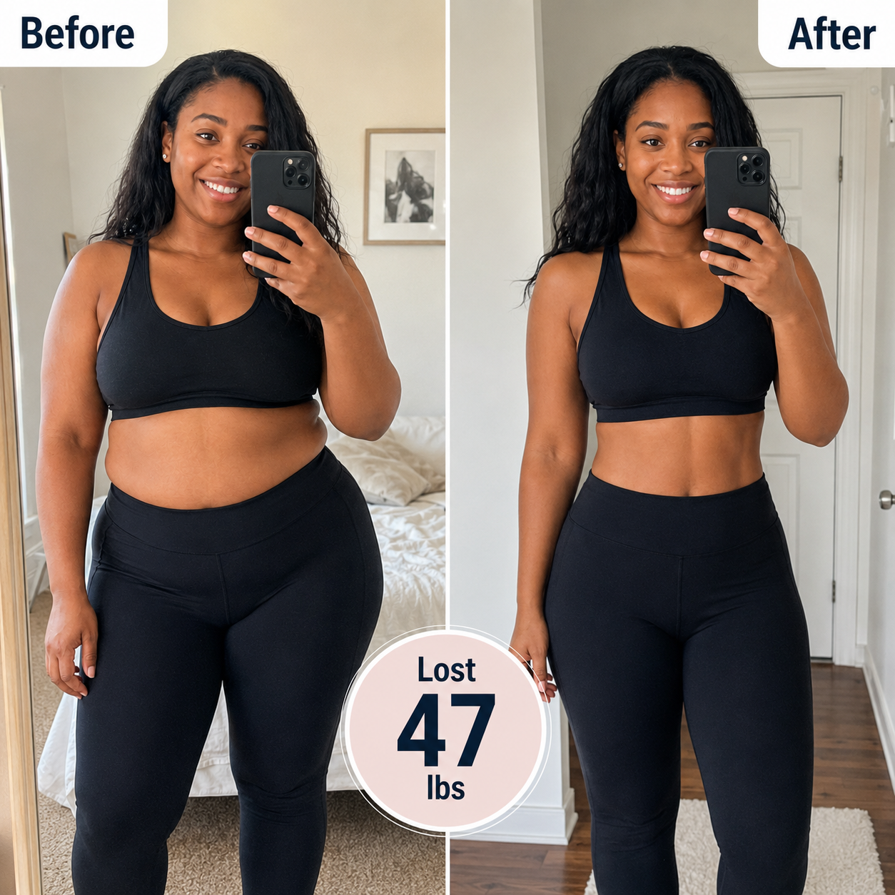 Illustrative weight-loss progress example 2