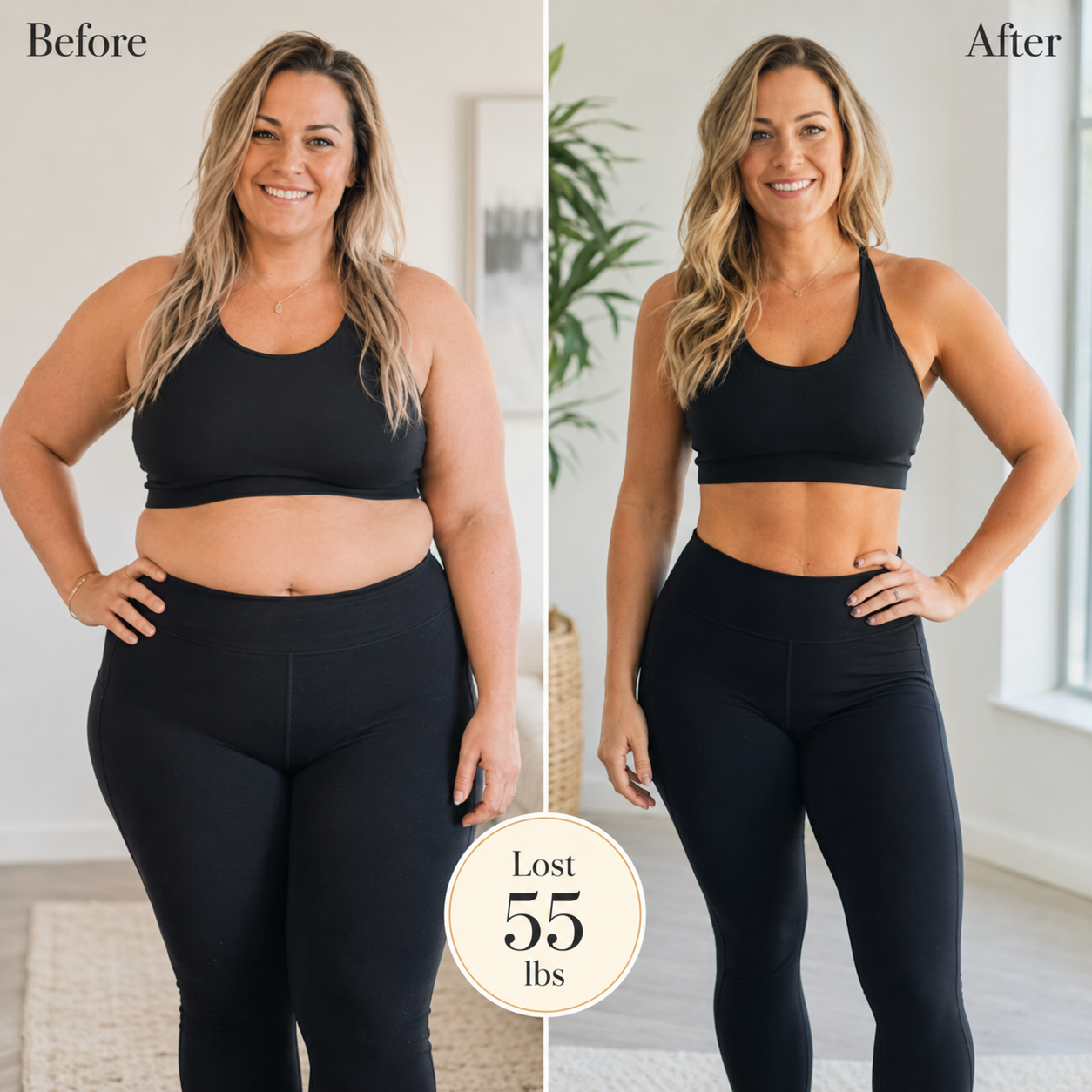 Illustrative weight-loss progress example 3