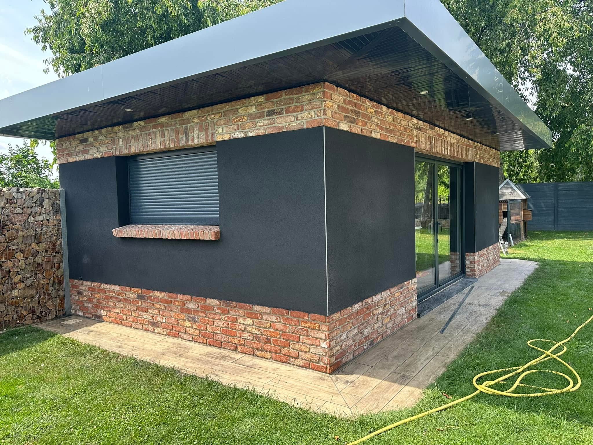 Cube Moderne Brique & Anthracite