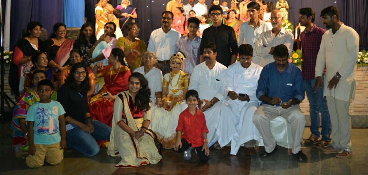 Aleena's Arangettam — the family gathered to celebrate her classical dance debut.