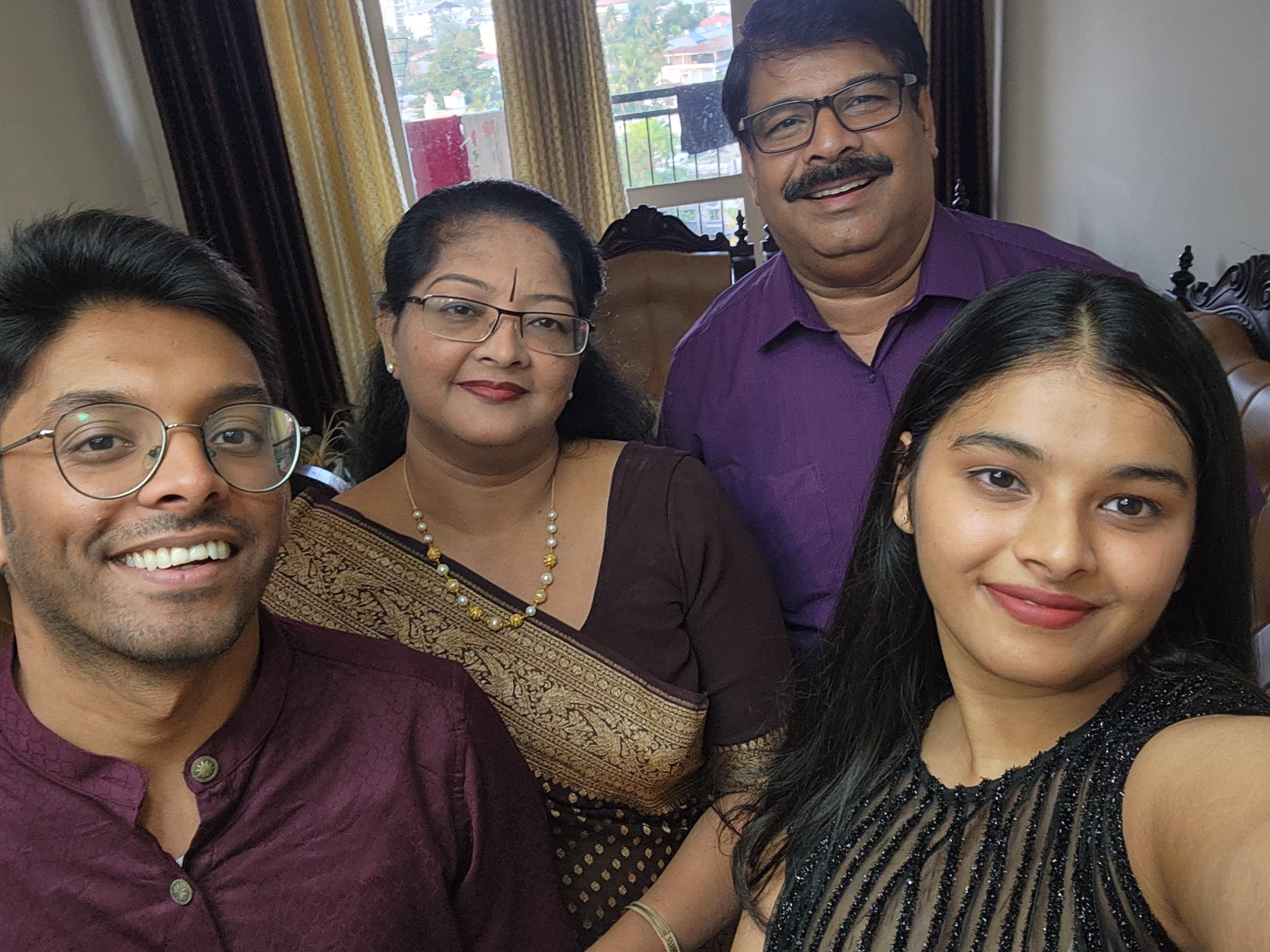 Davis's family