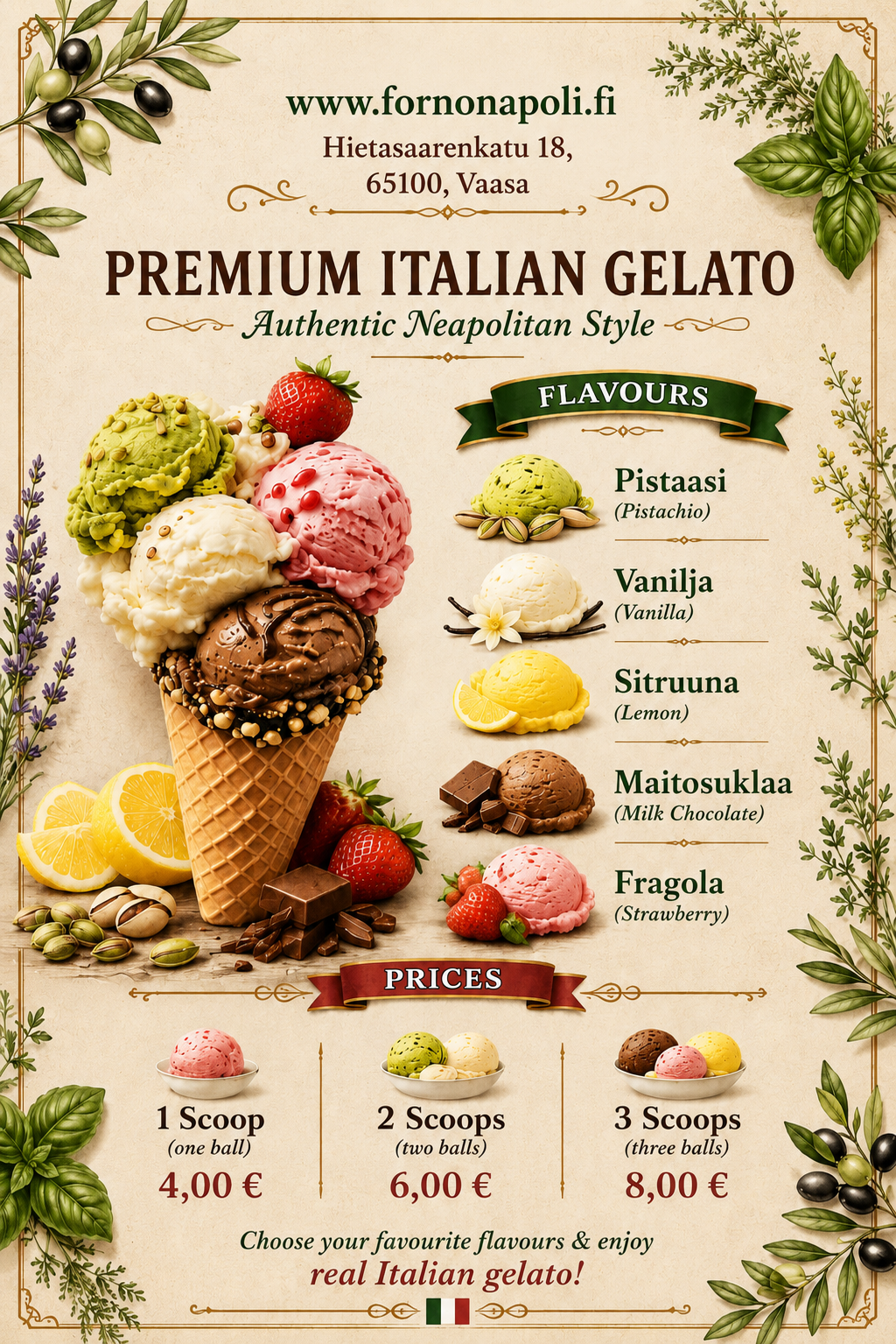 Premium Italian Gelato