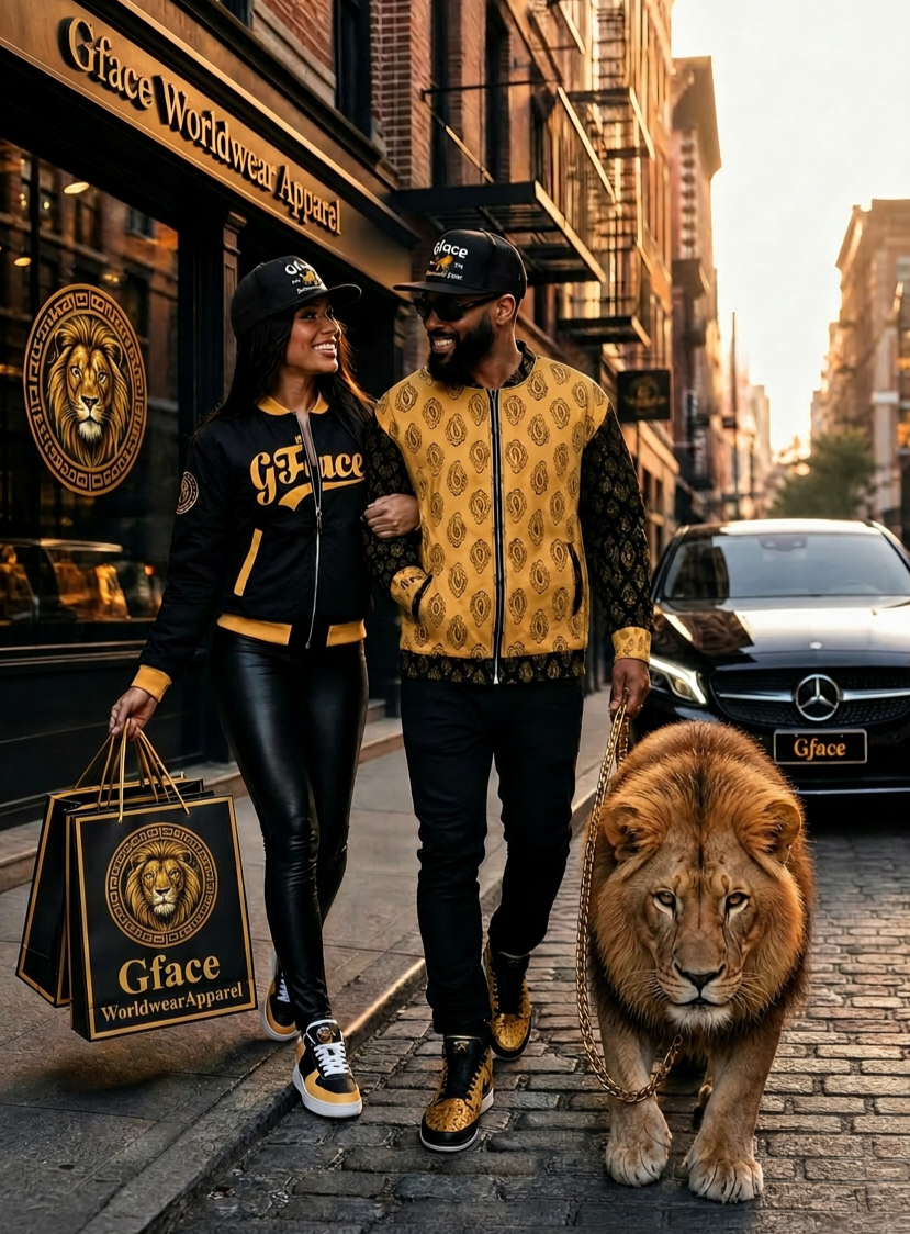 ROAR Gold Bomber Jacket