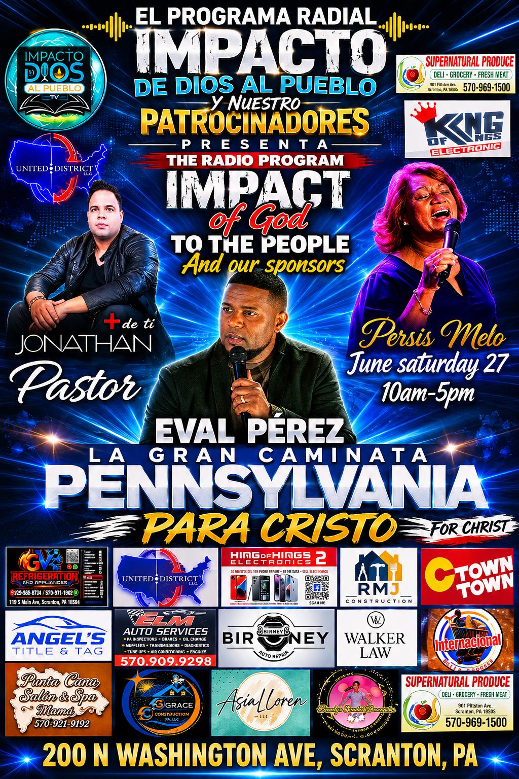 La Gran Caminata Pennsylvania Para Cristo