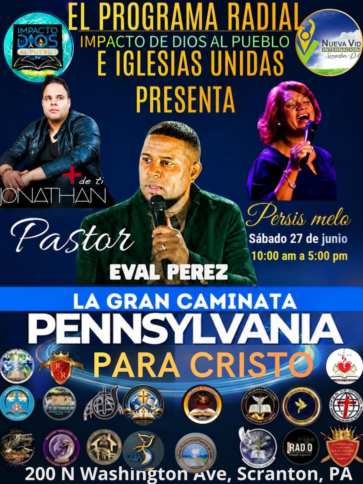 La Gran Caminata Pennsylvania Para Cristo