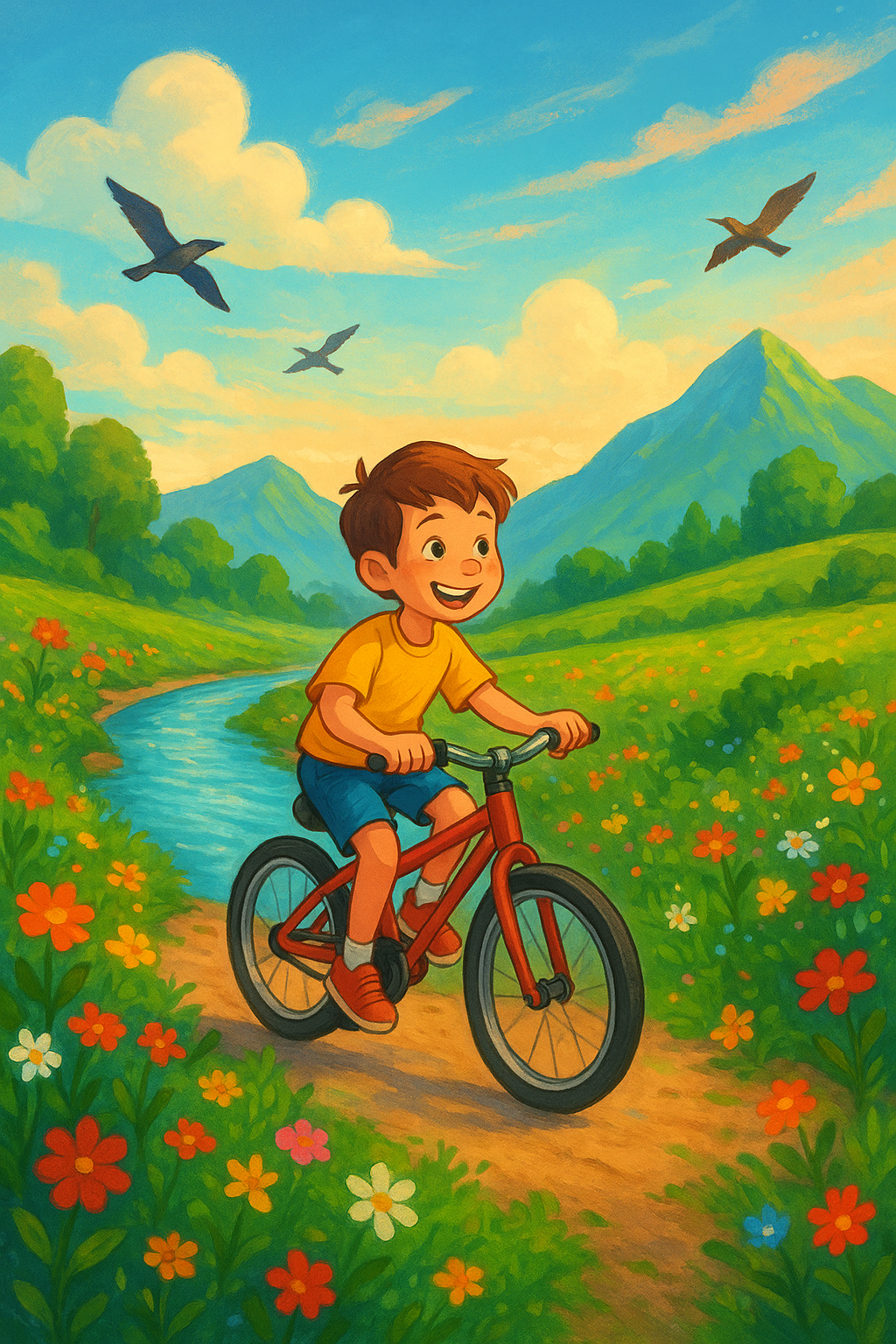 Faire du vélo dans la nature