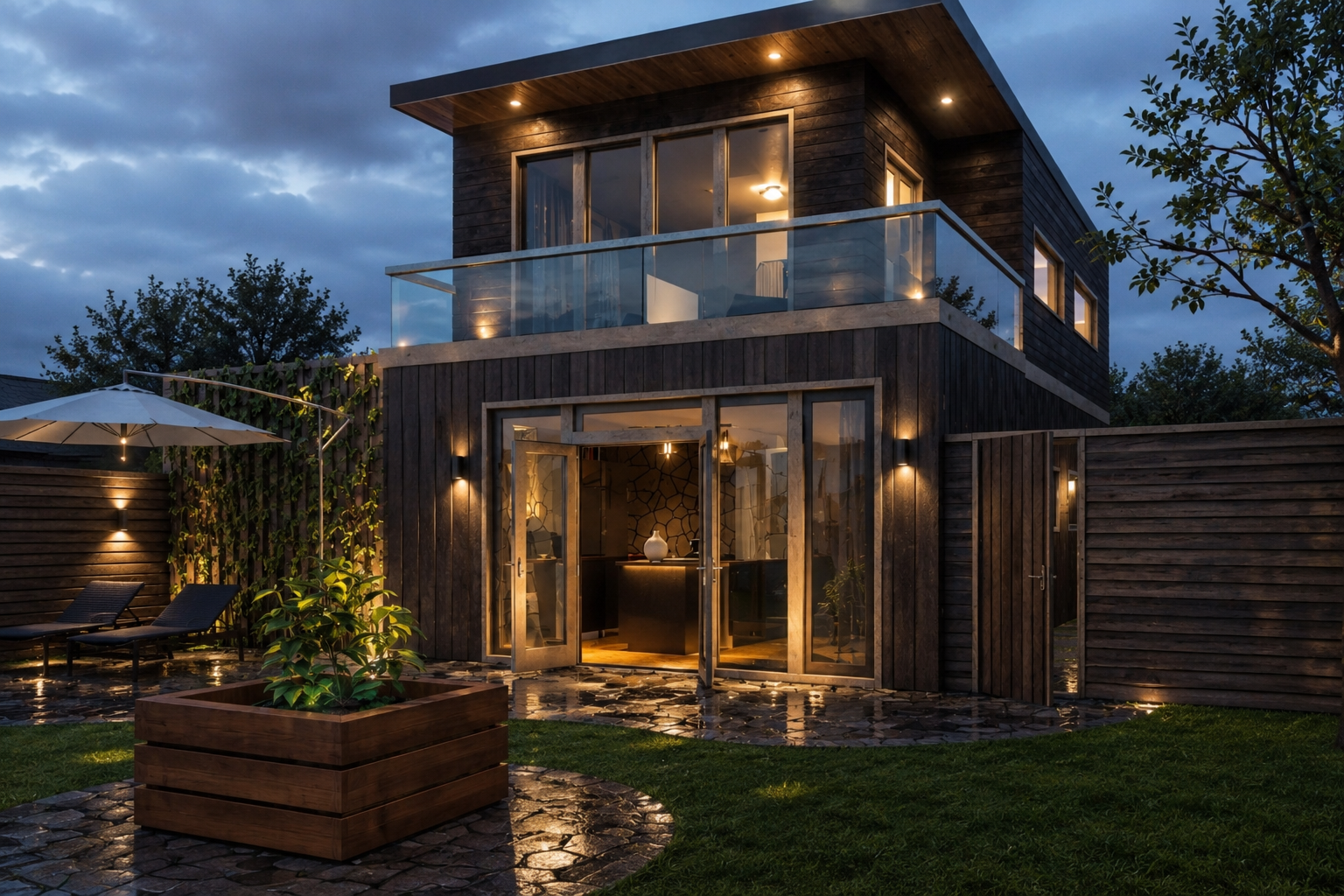 Verticale Houten Studio