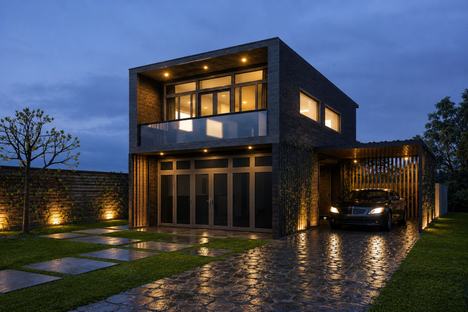 Moderne Donkere Stadswoning
