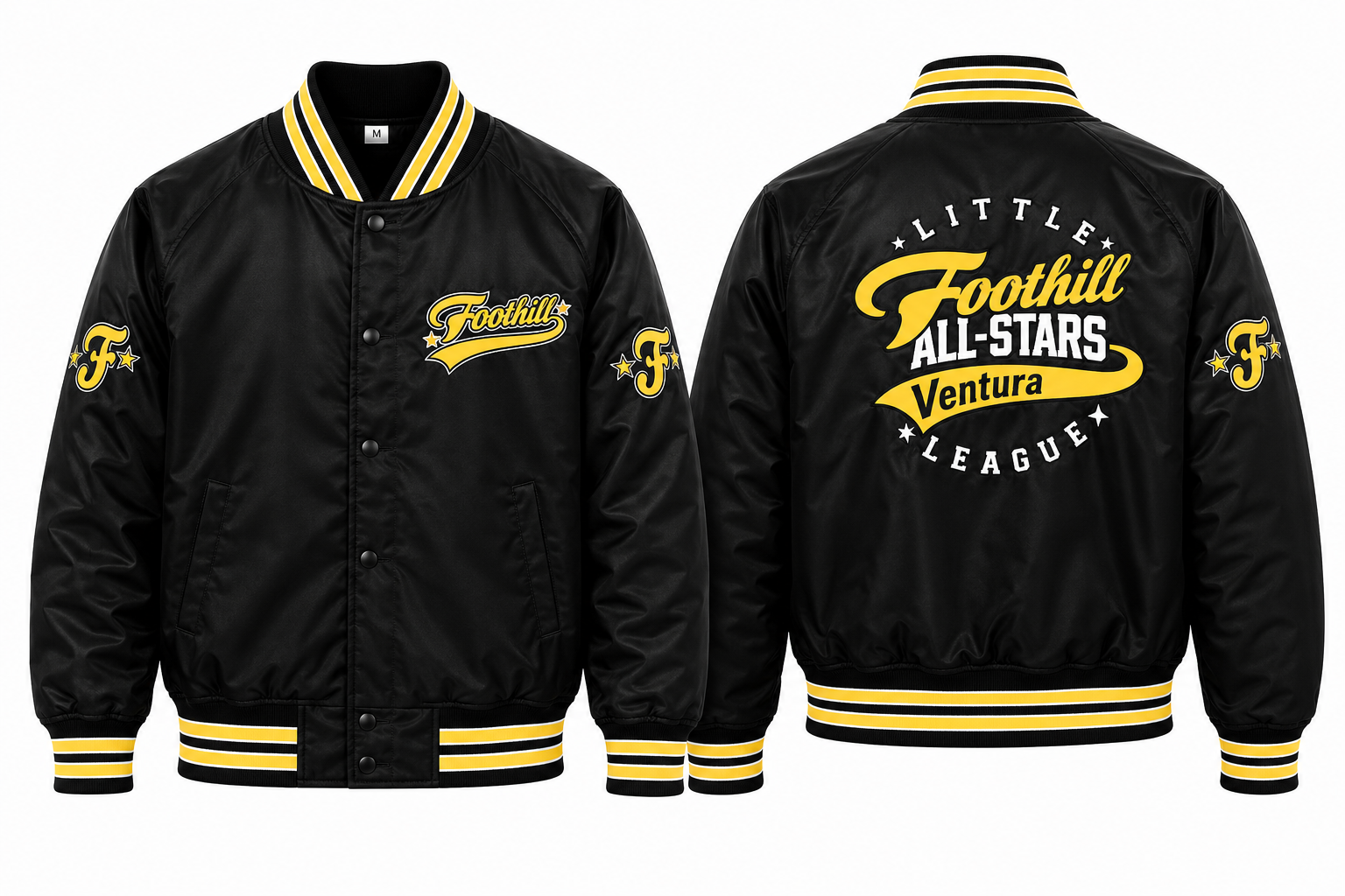 Standard All-Star Jacket — front and back mockup