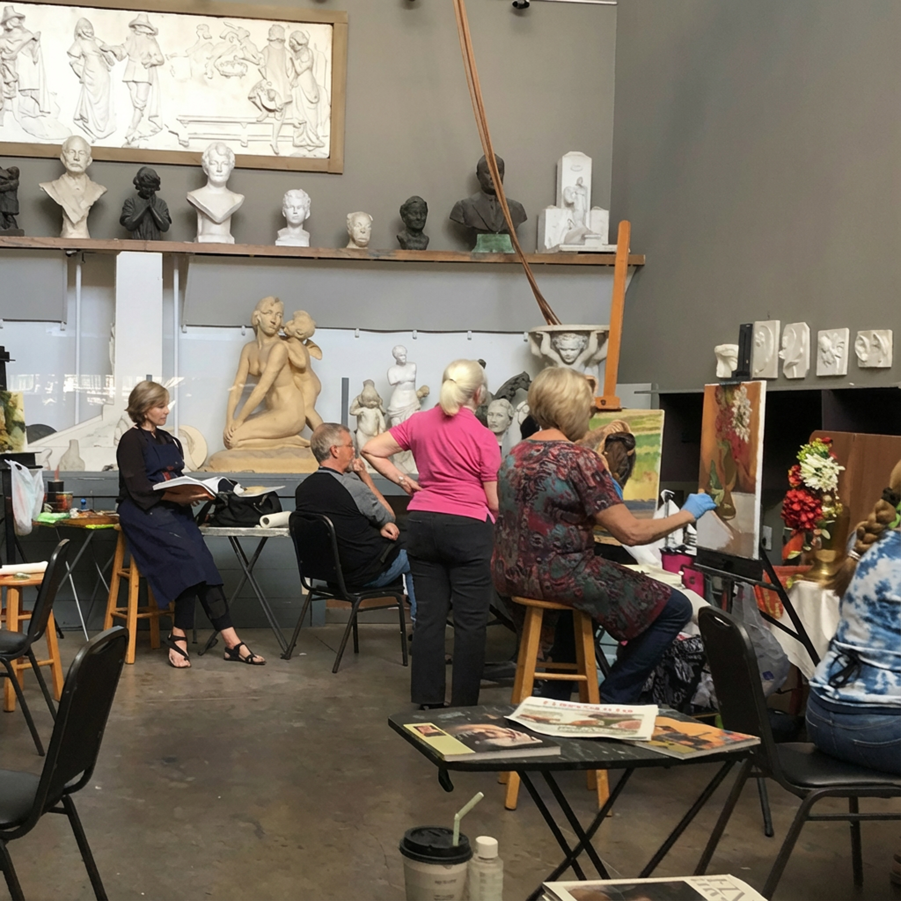 Art studio at The Coppini Academy