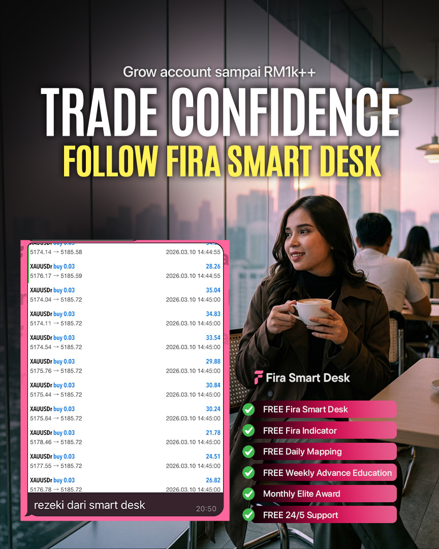 Trade Confidence Follow Fira Smart Desk — Grow account sampai RM1k++