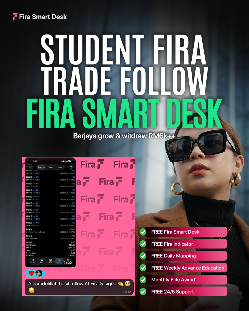 Student Fira Trade Follow Fira Smart Desk — Berjaya grow & withdraw RM6k++