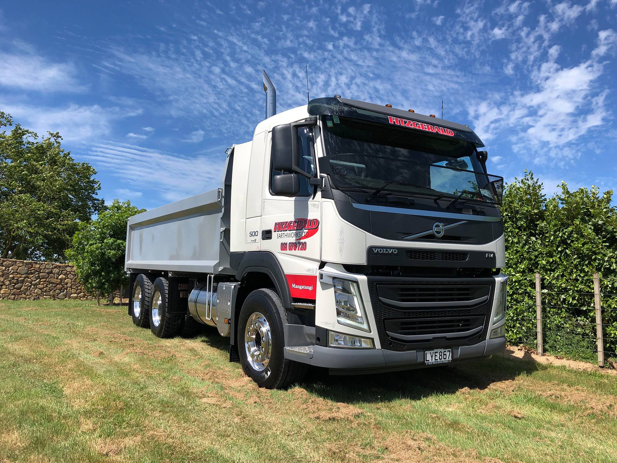 Fitzgerald Earthworks Ltd Volvo tipper truck