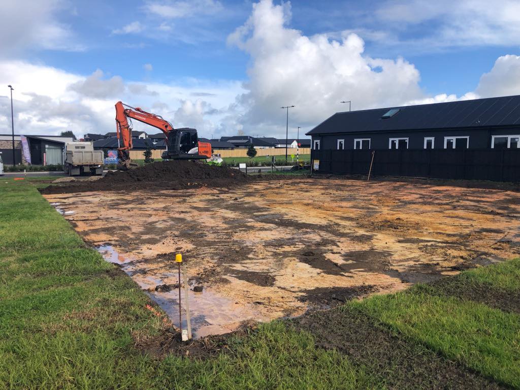 Fitzgerald Earthworks Ltd site cut in progress