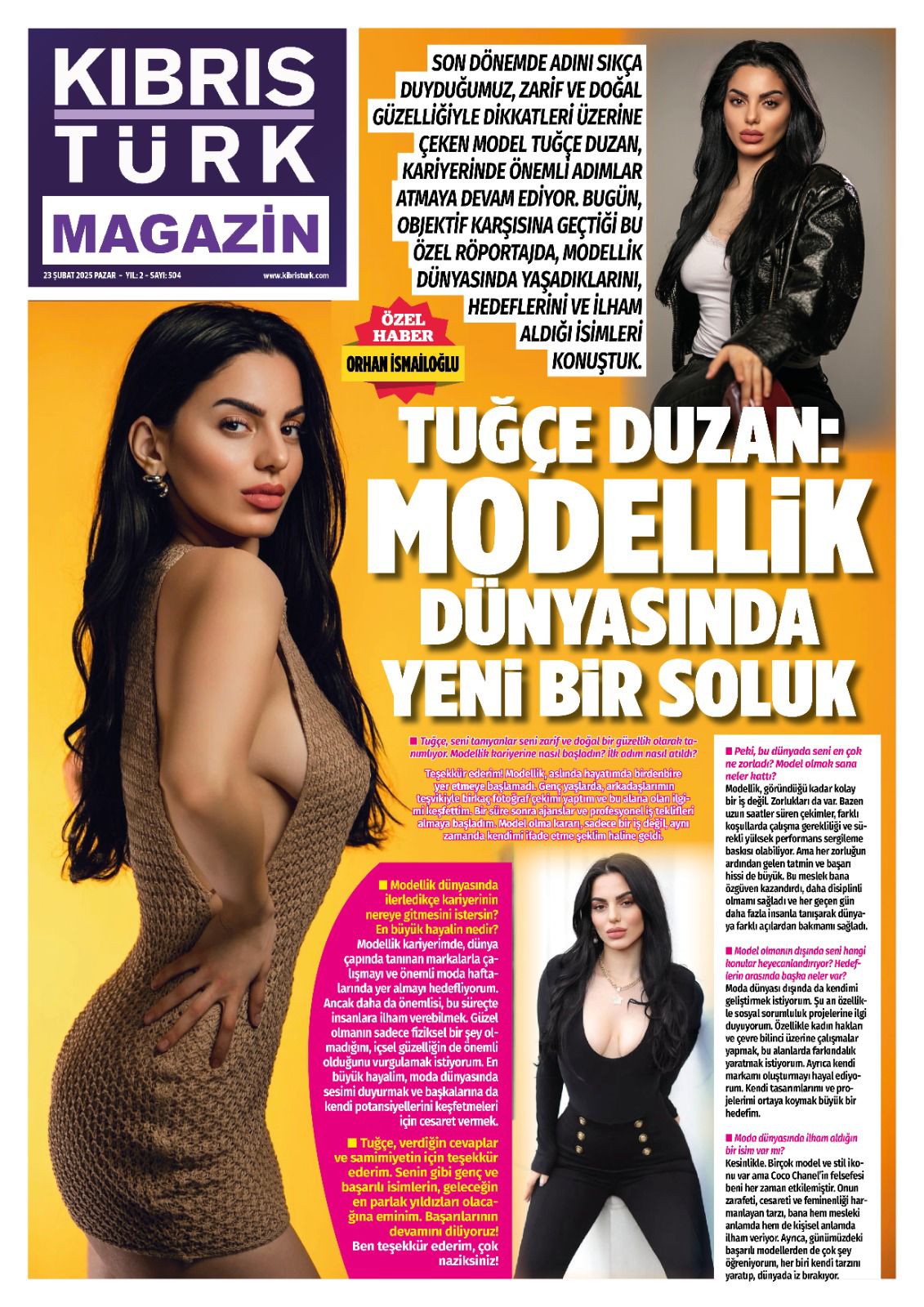 Kıbrıs Türk Magazin Şubat 2025 — Modellik Dünyasında Yeni Bir Soluk