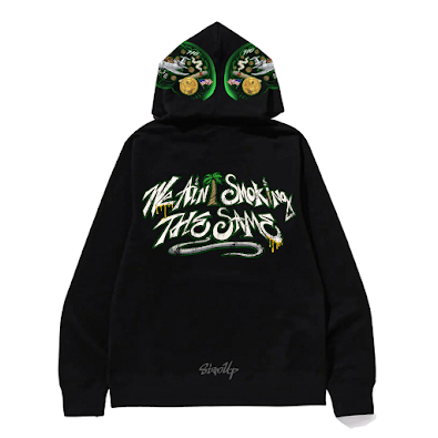 WE AIN'T SMOKING HOODIE back
