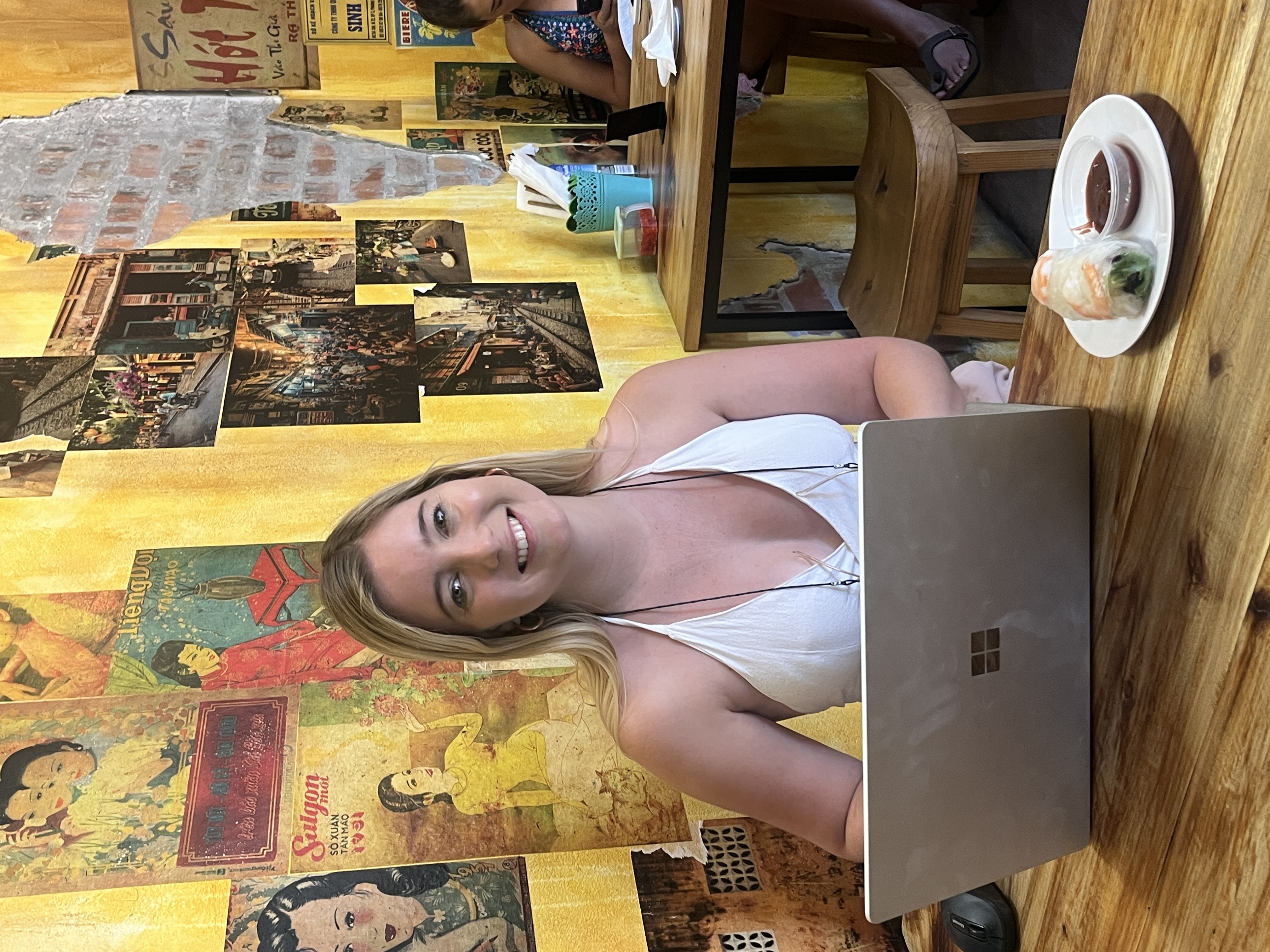 Working from Vietnam cafe