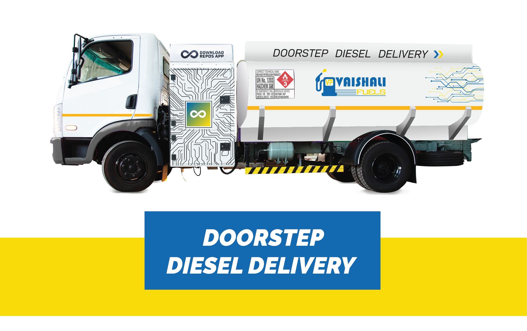 Doorstep diesel delivery — mobile petrol pump in your pocket