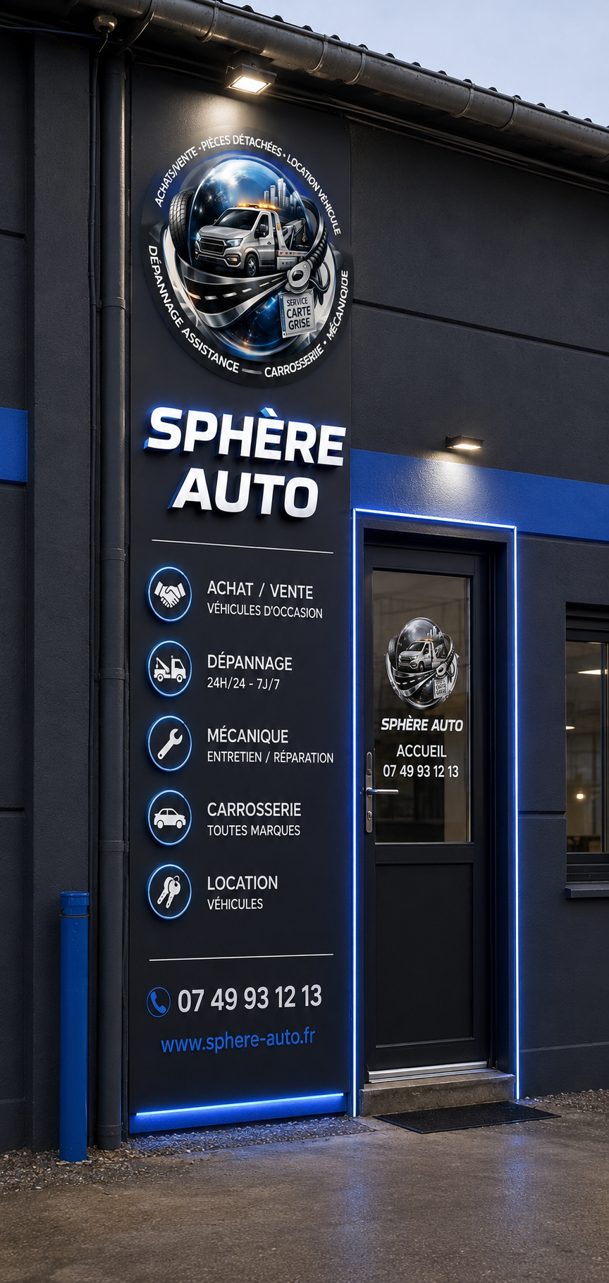 Devanture Sphère Auto - Loos-en-Gohelle