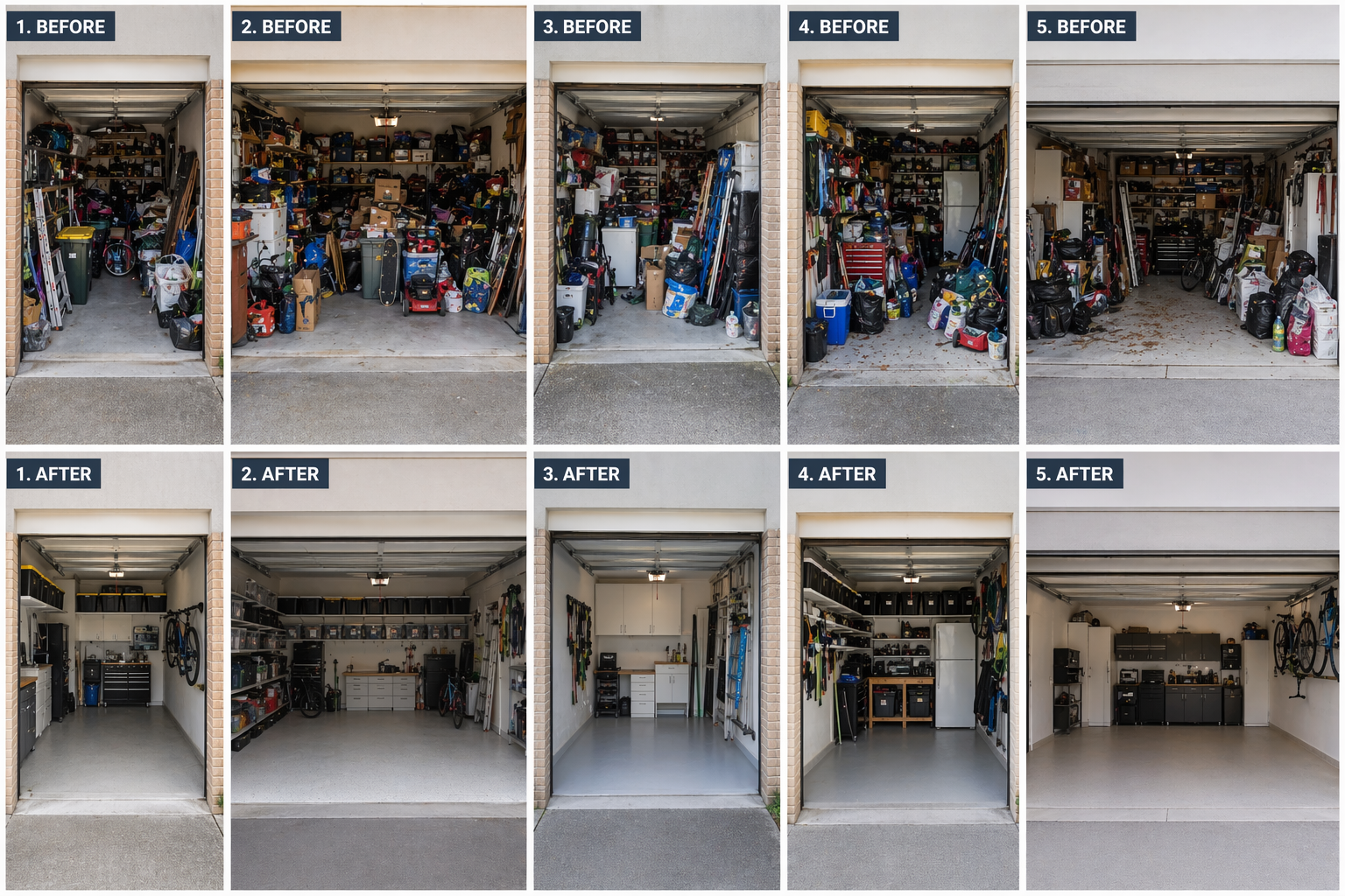 5 Garage Transformations - Before and After