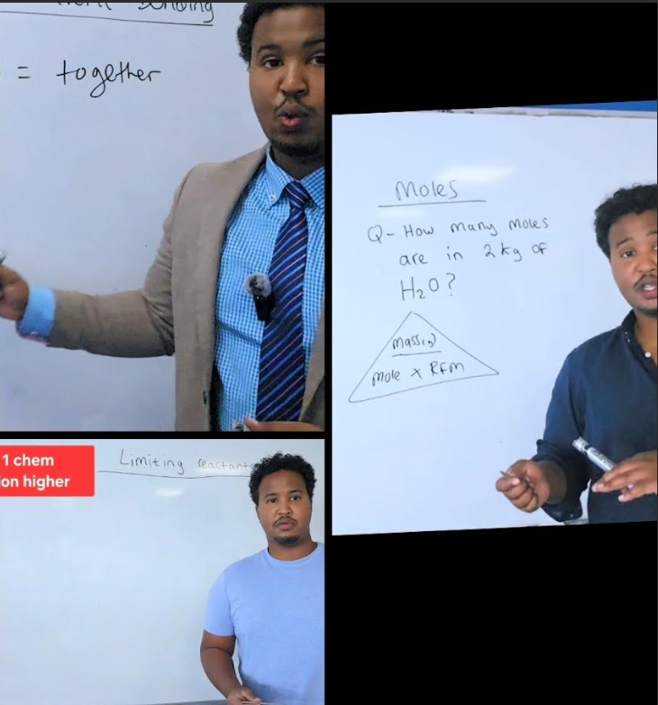 Teacher Mo teaching live lessons