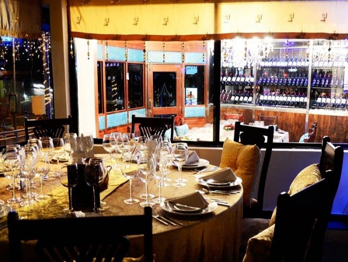 Wine bar area