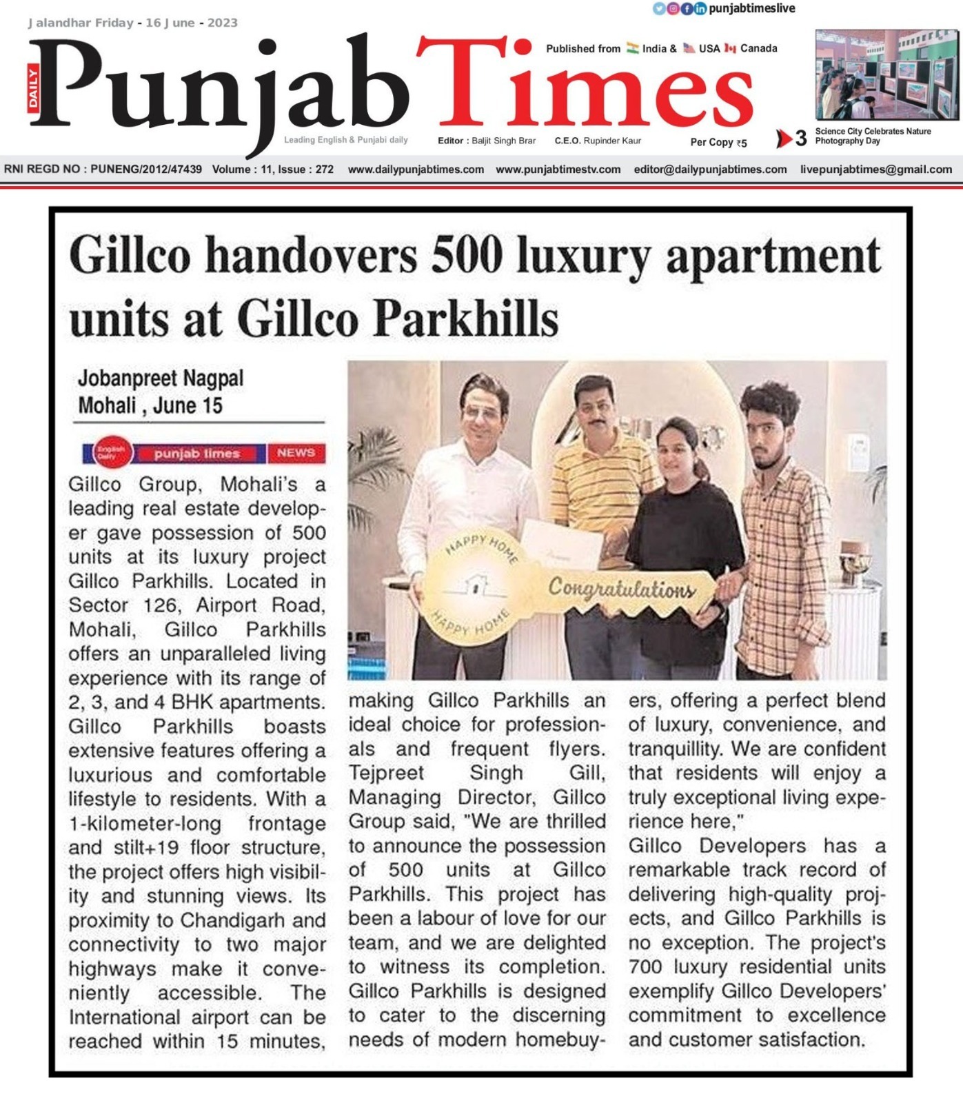 Newspaper Coverage