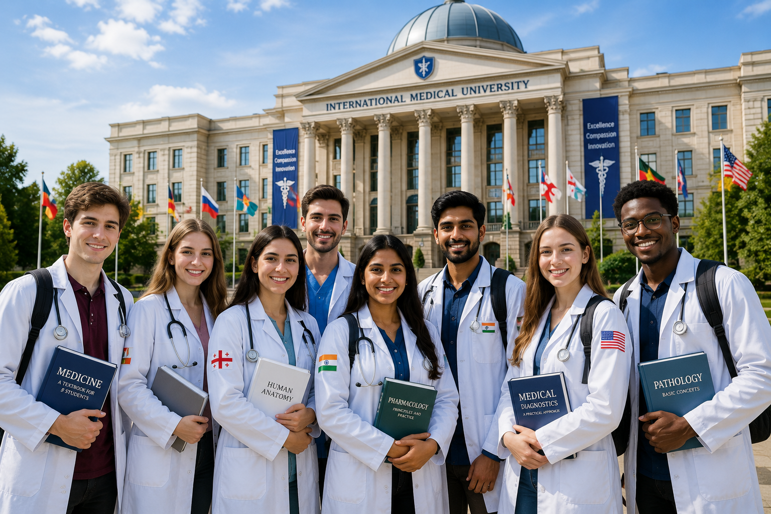Group of medical students at International Medical University